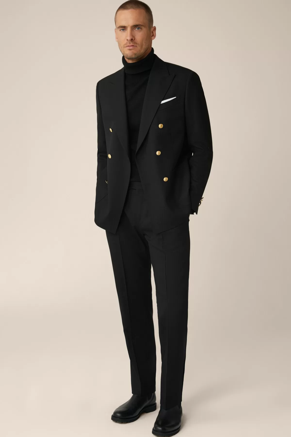 Shop Schurwoll-Baukasten-Hose Frero Mit Bundfalte In Herren Hosen & Jeans