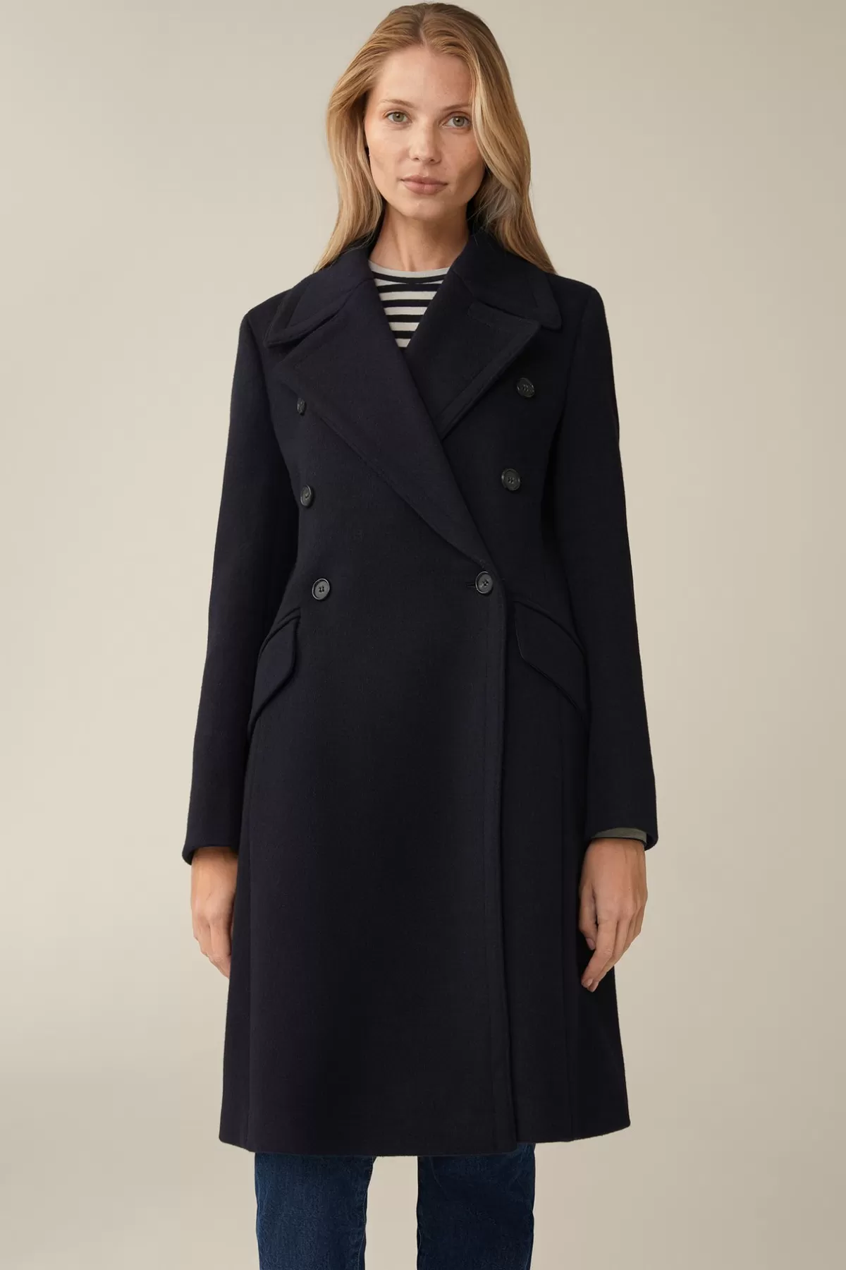 Shop Schurwoll-Caban-Mantel Mit Cashmere In Damen Jacken & Mäntel
