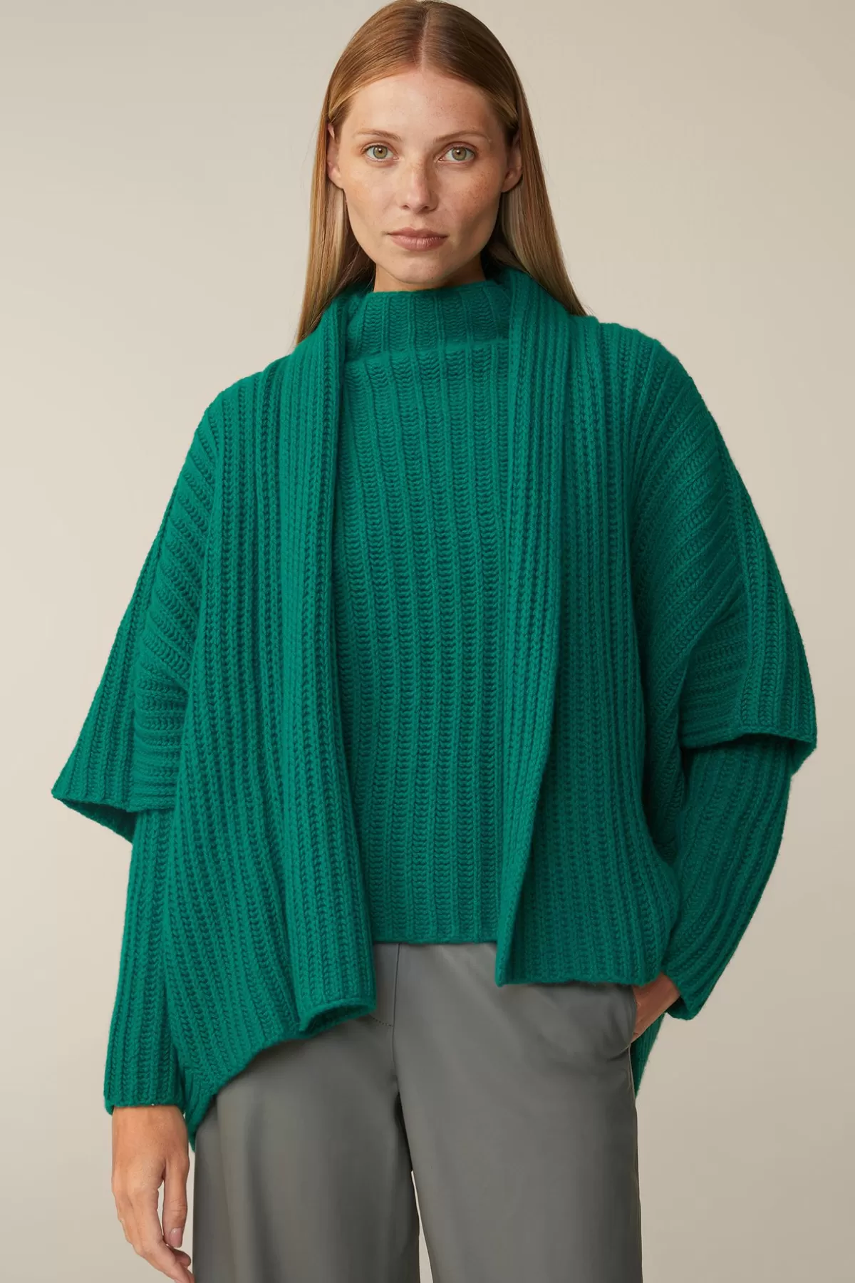 Best Sale Schurwoll-Cashmeremix-Cape In Damen Mutzen & Schals