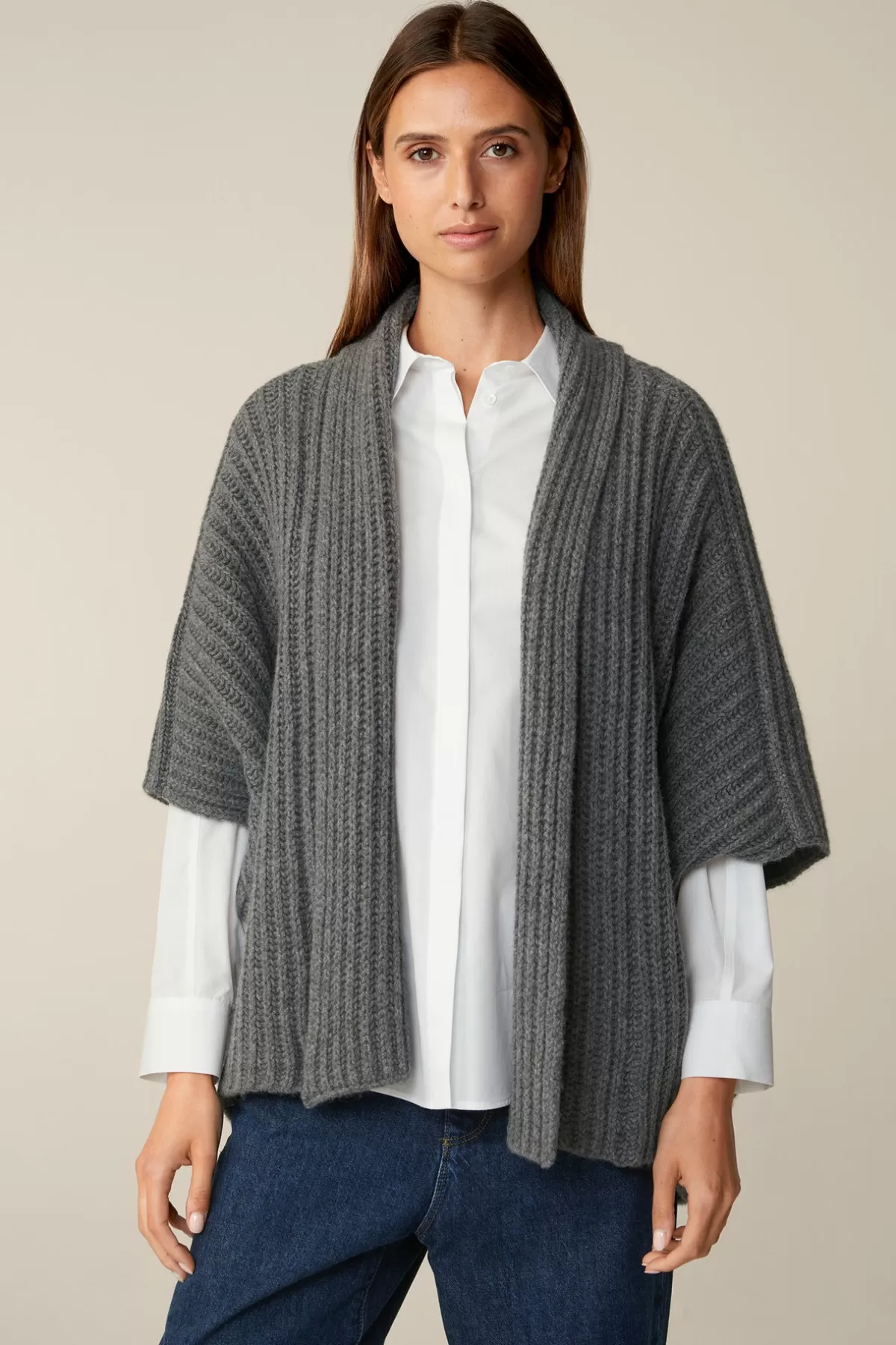 Cheap Schurwoll-Cashmeremix-Cape In Damen Mutzen & Schals