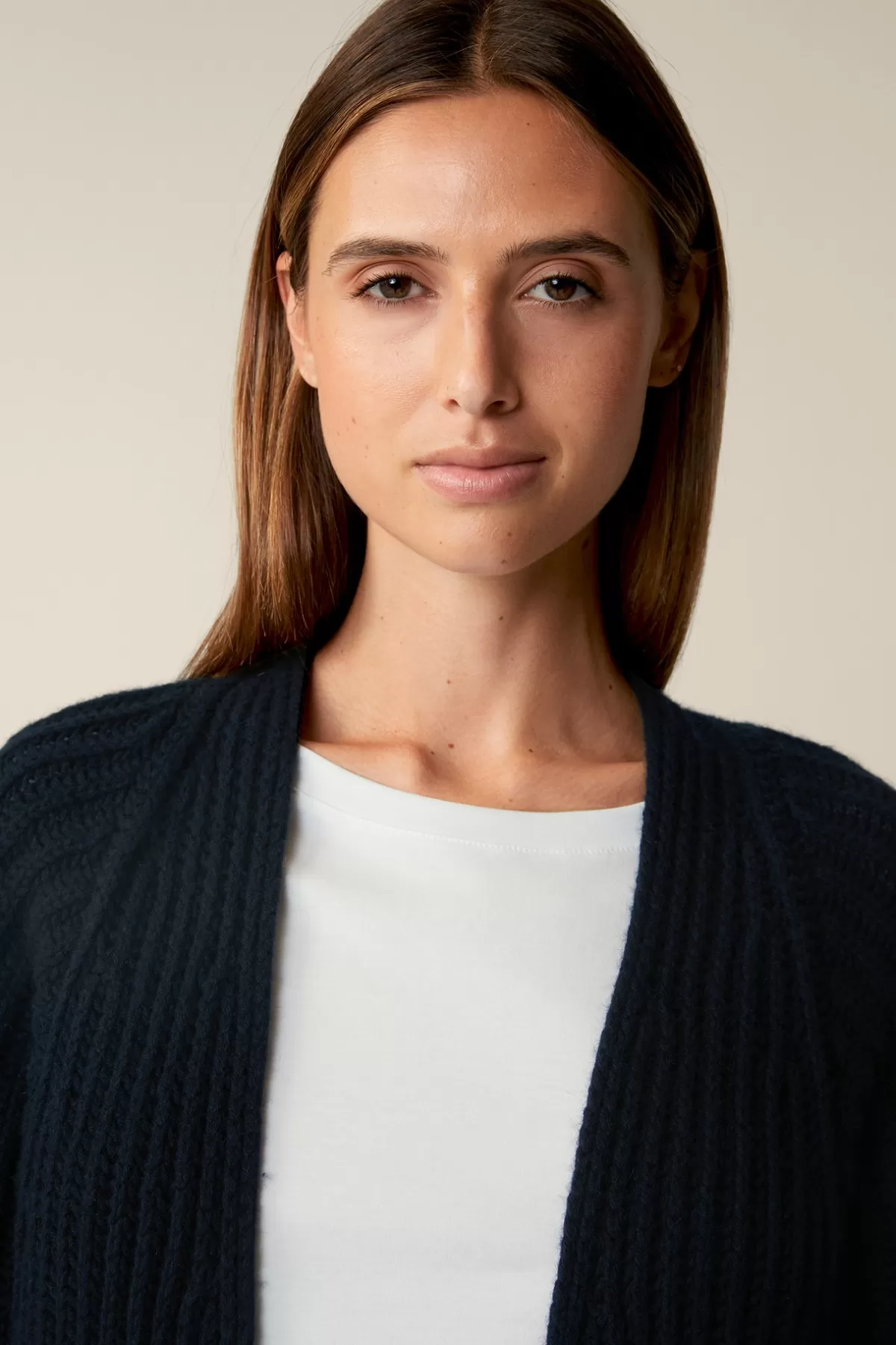 Outlet Schurwoll-Cashmeremix-Cardigan In Damen Strick