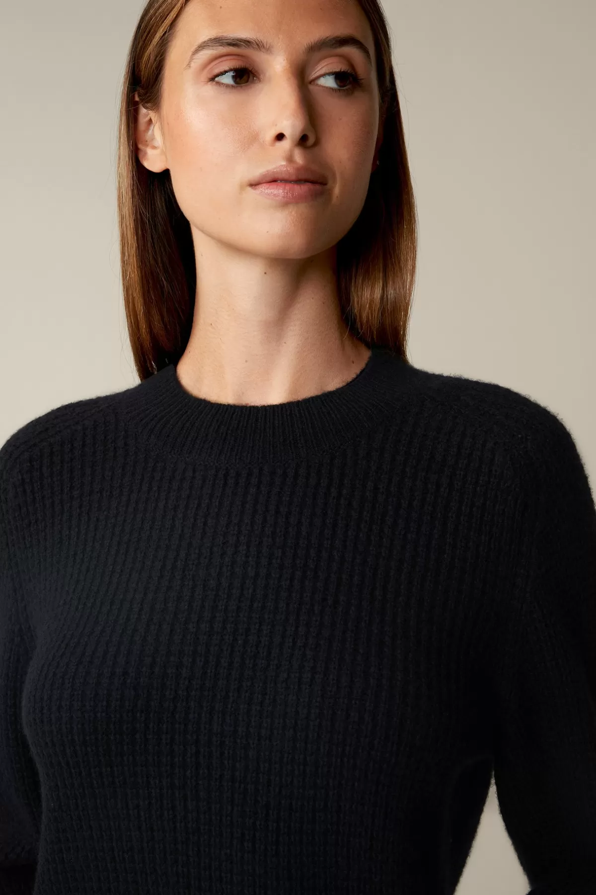 Store Schurwoll-Cashmeremix-Pullover In Damen Strick