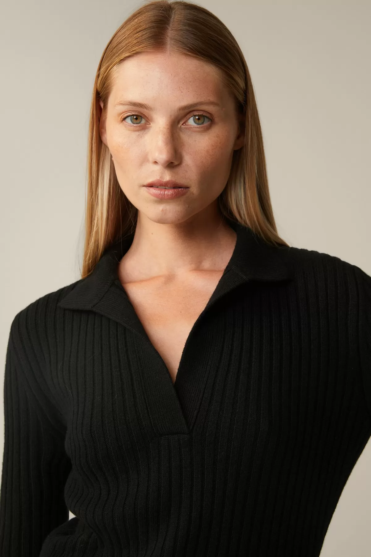 Hot Schurwoll-Cashmeremix-Ripp-Strick-Pullover In Damen Strick