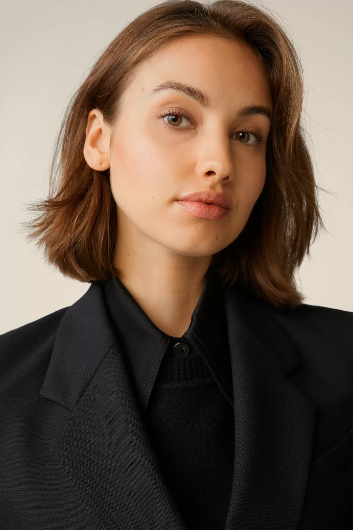 Fashion Schurwoll-Doppelreiher-Blazer In Damen Blazer