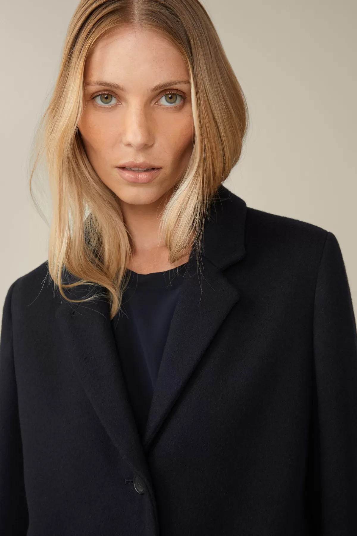 Online Schurwoll-Eggshape-Mantel Mit Cashmere In Damen Jacken & Mäntel