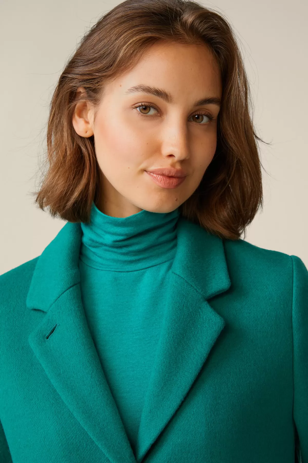 New Schurwoll-Eggshape-Mantel Mit Cashmere In Damen Jacken & Mäntel