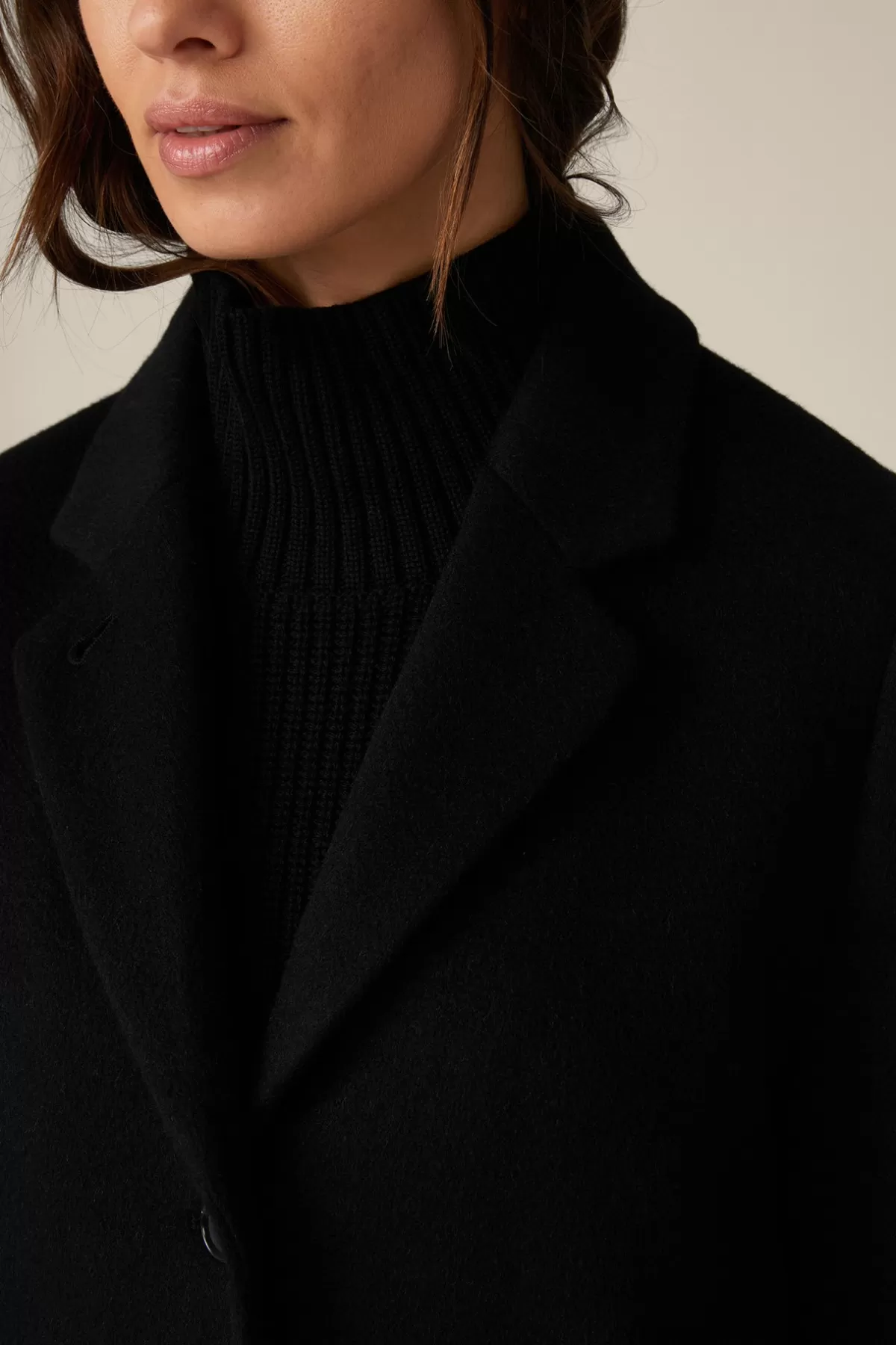 Best Schurwoll-Eggshape-Mantel Mit Cashmere In Damen Jacken & Mäntel