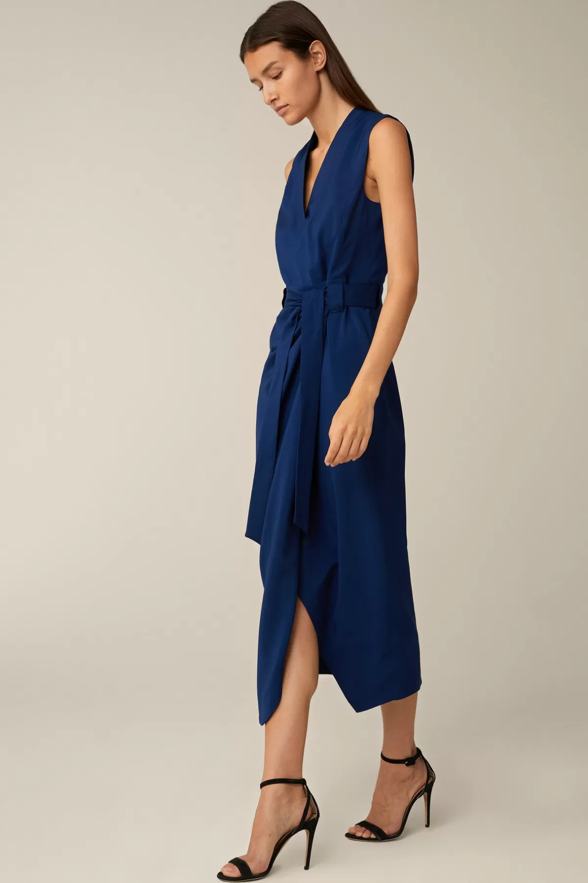 Fashion Schurwoll-Etui-Kleid In Midi-Lange In Damen Kleider & Overalls