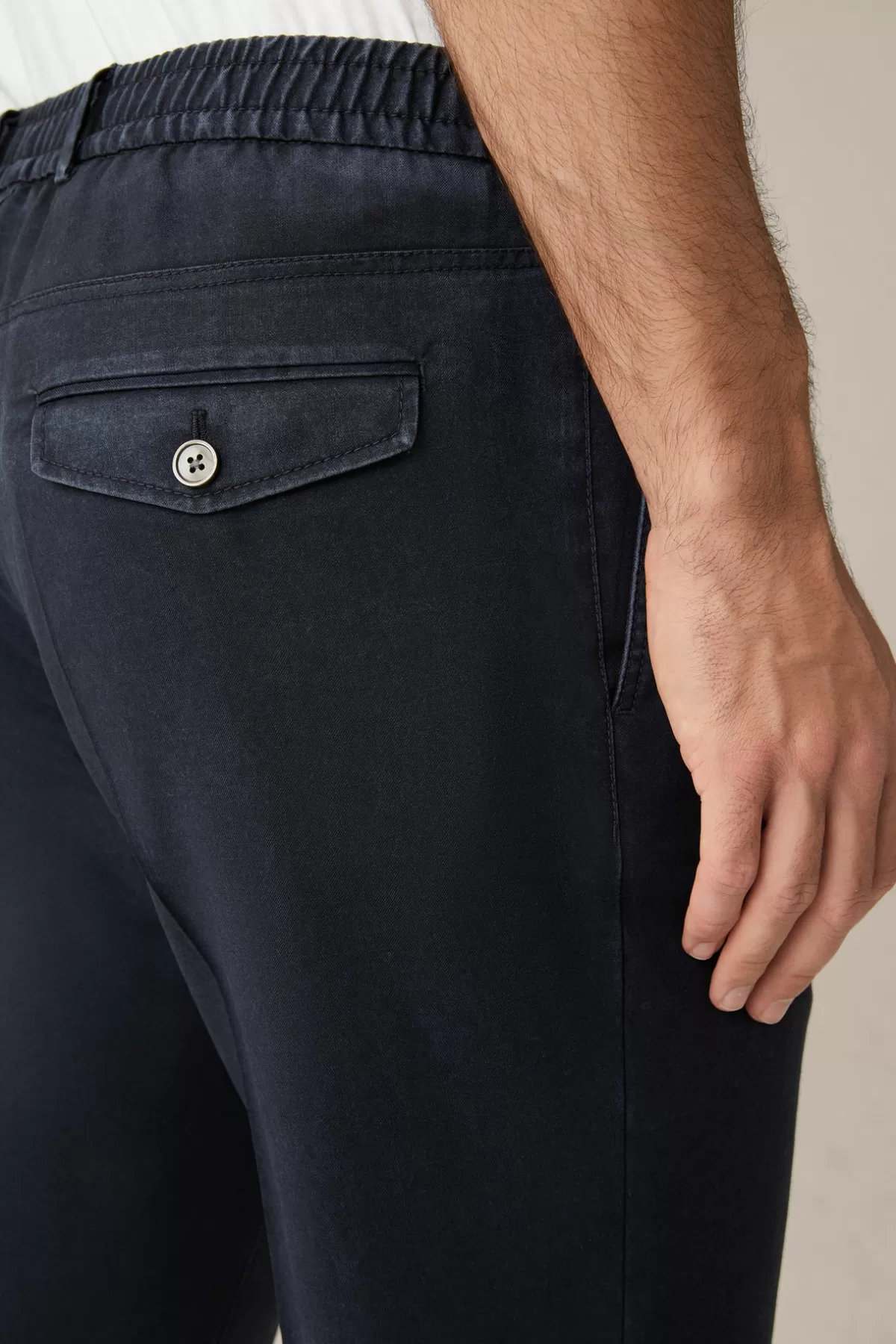 Cheap Schurwoll-Hose Floro In Navy Herren Hosen & Jeans