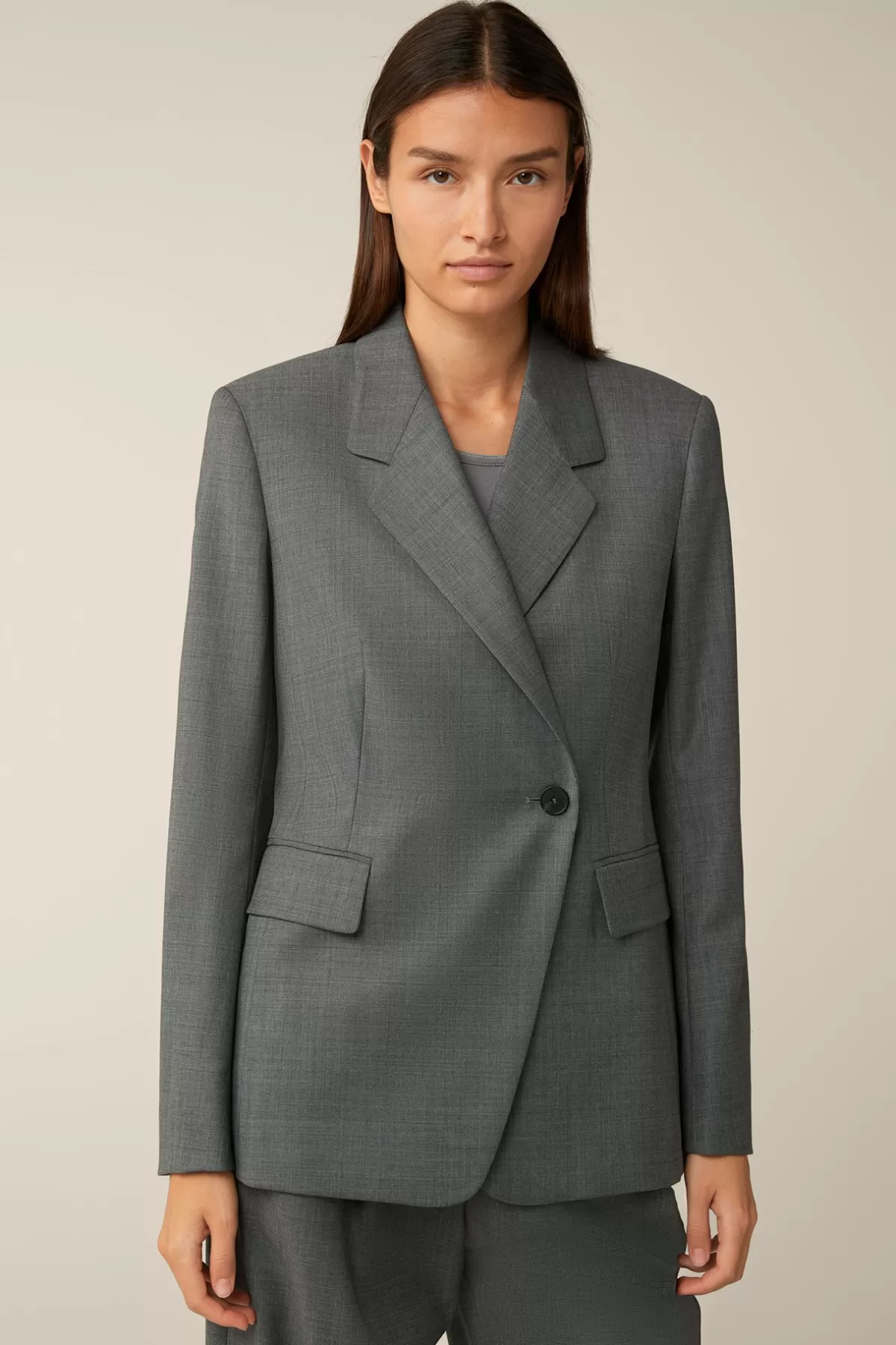 Fashion Schurwoll-Longblazer In Damen Blazer
