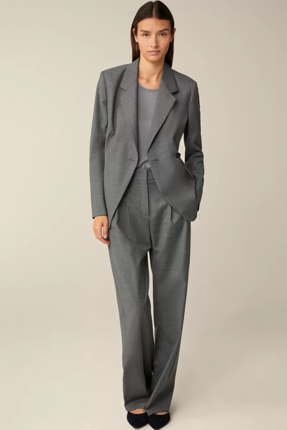 Fashion Schurwoll-Longblazer In Damen Blazer