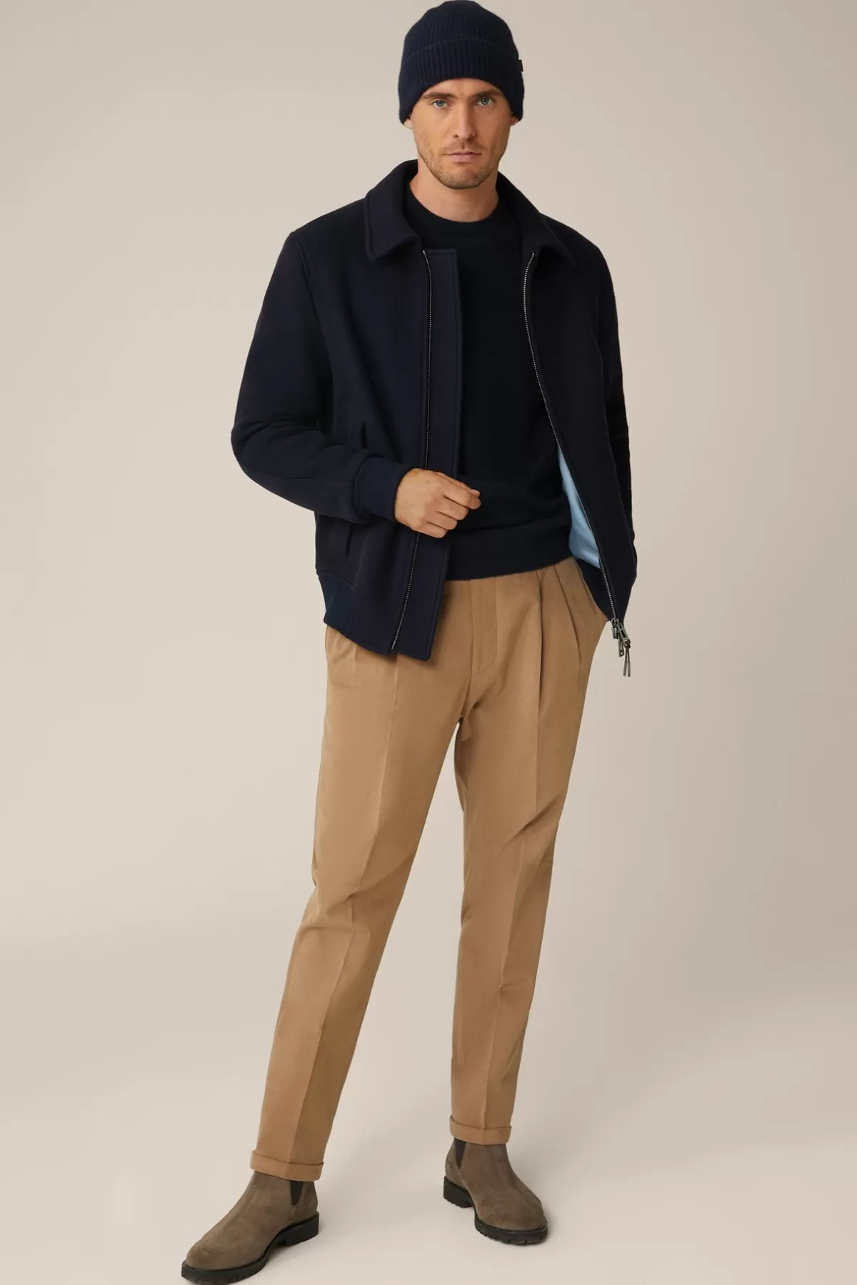 Discount Schurwollmix-Blouson Stilo Mit Hemdkragen In Herren Jacken & Mäntel