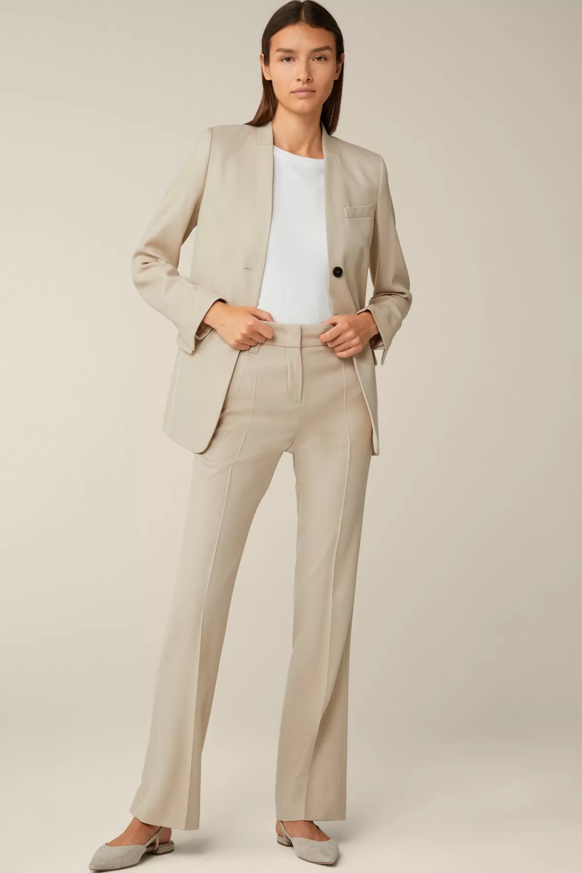 Best Schurwollmix-Twill-Marlene-Hose In Damen Hosen & Jeans