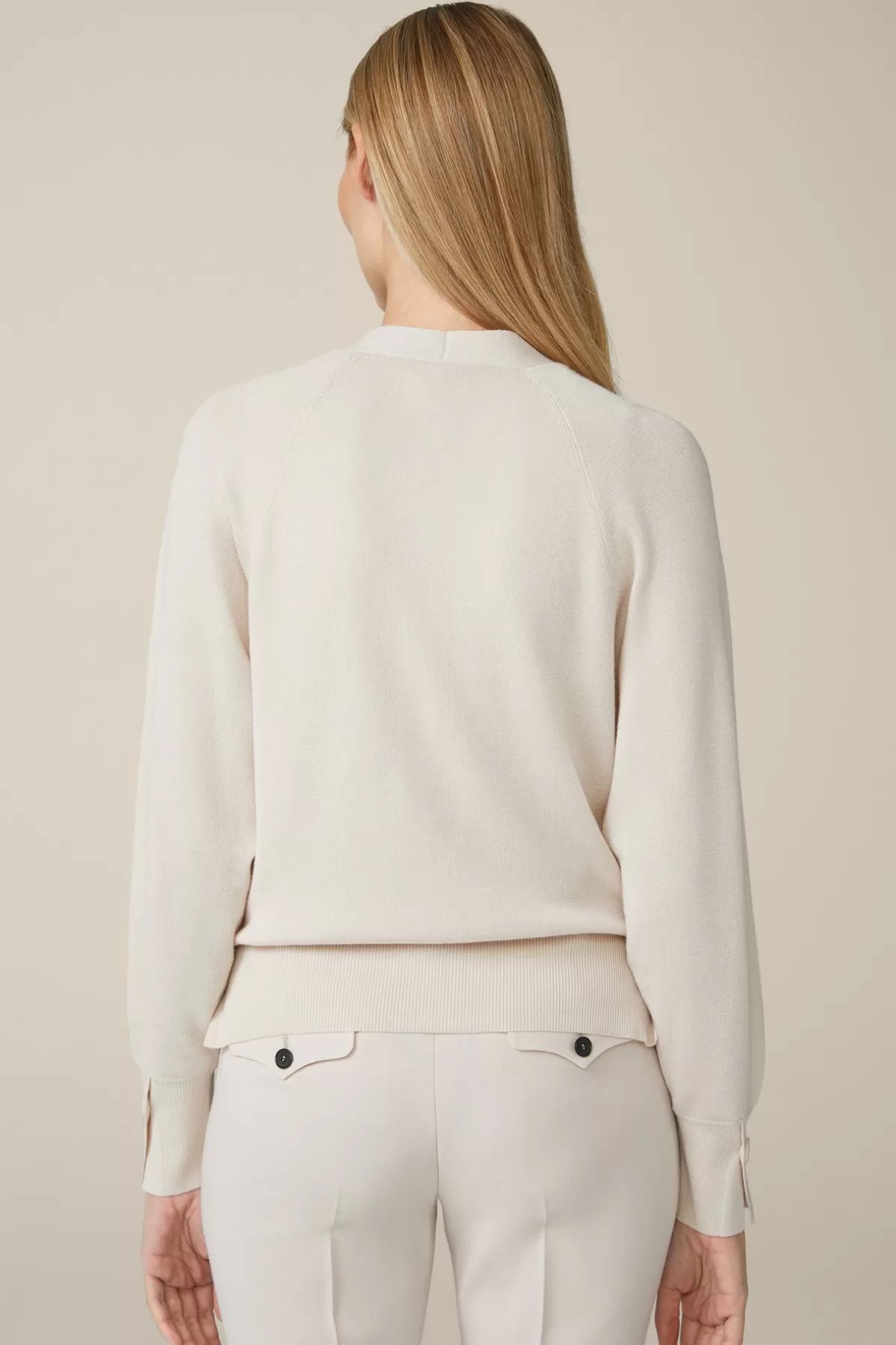 Fashion Schurwoll-Seidenmix-Cardigan In Damen Strick