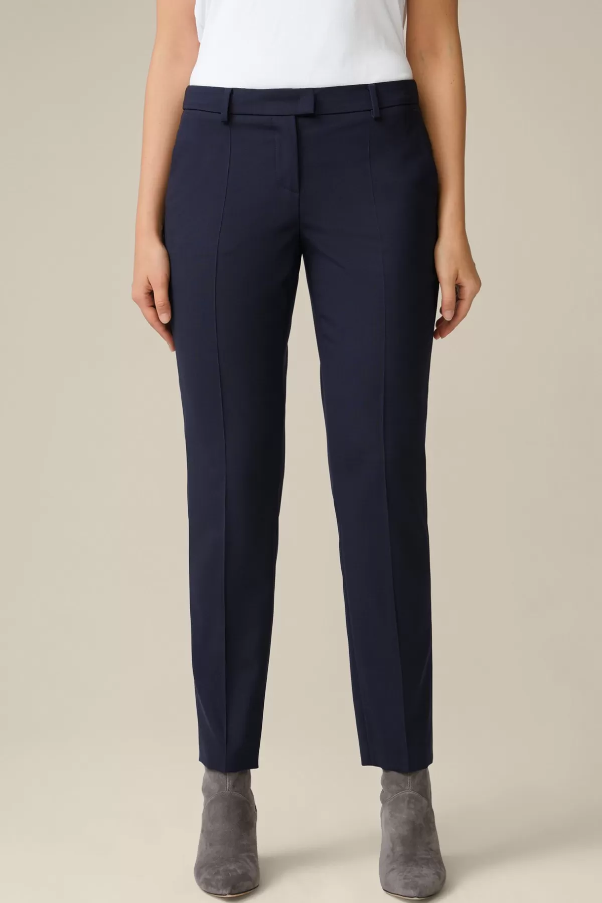 New Schurwollstretch-Anzug-Hose In Damen Hosen & Jeans