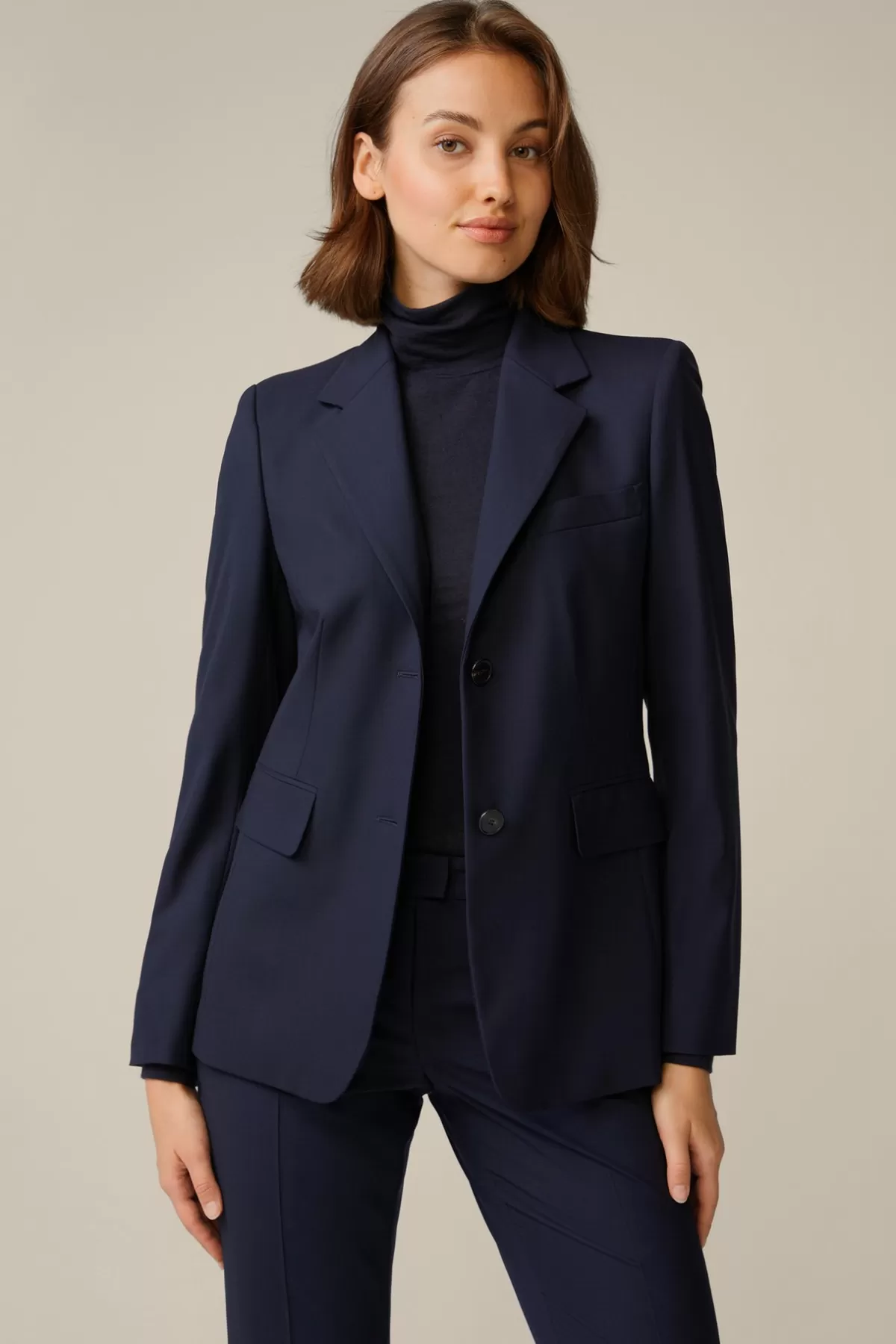 Flash Sale Schurwollstretch-Blazer In Damen Blazer