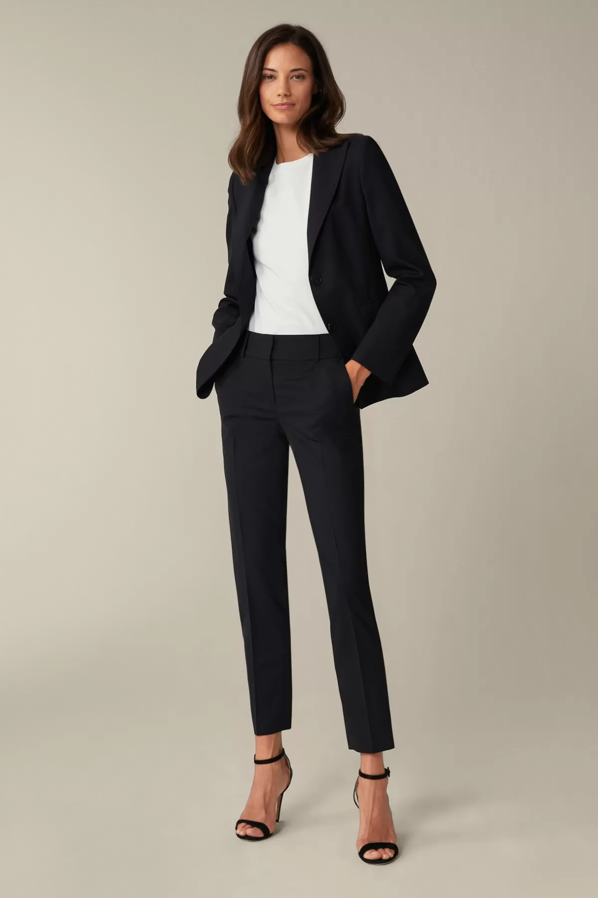 Online Schurwoll-Stretch-Hose In Damen Hosen & Jeans