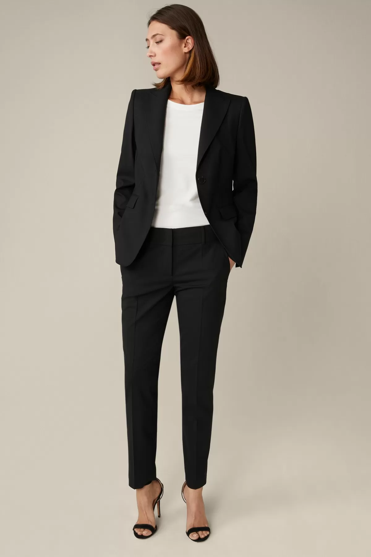 Online Schurwoll-Stretch-Hose In Damen Hosen & Jeans