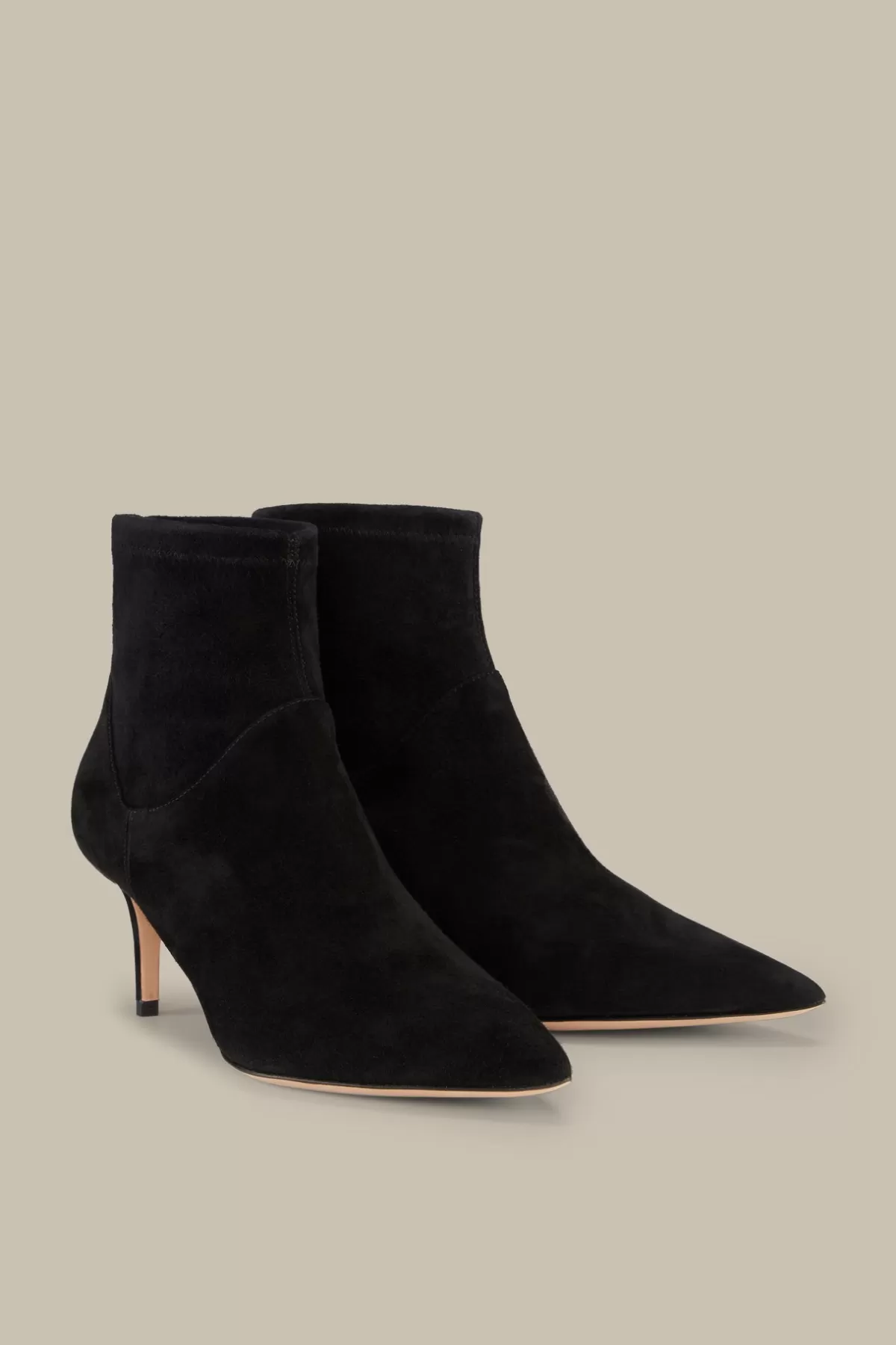 Outlet Stiefelette Aus Ziegenveloursleder In By Unutzer Damen Schuhe