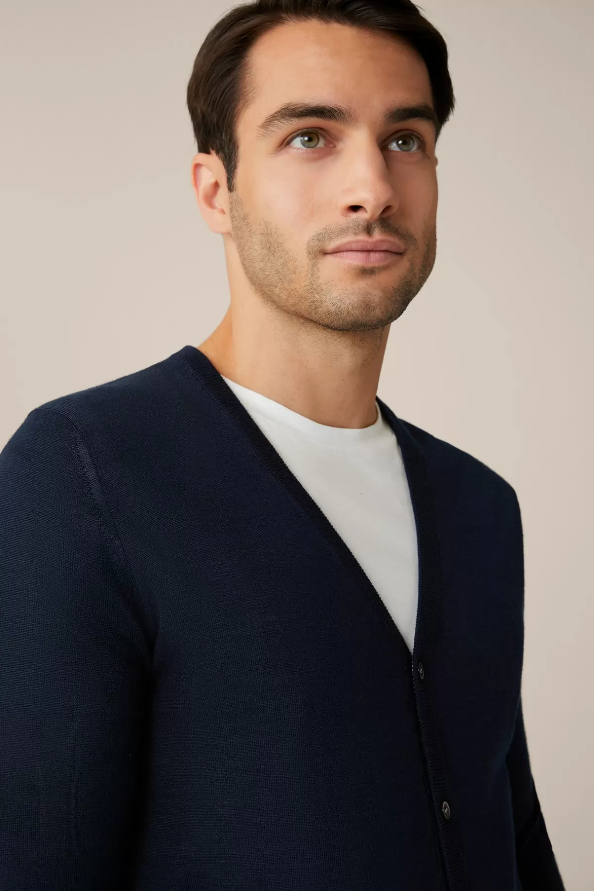 New Strick-Cardigan Nando Mit Seide Und Cashmere In Herren Strick