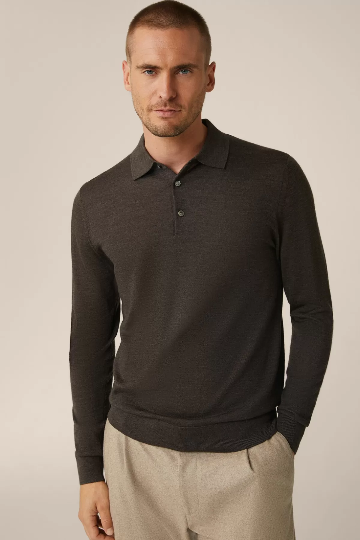 New Strick-Poloshirt Nando Mit Seide Und Cashmere In Herren Strick