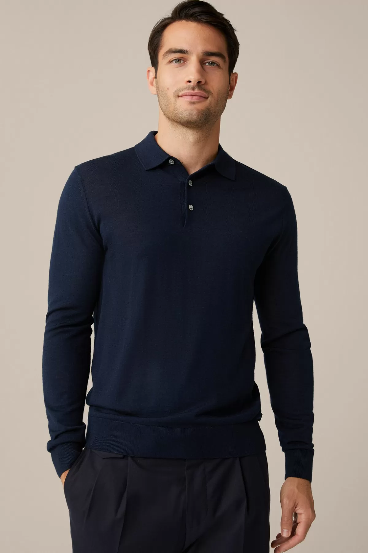 Shop Strick-Poloshirt Nando Mit Seide Und Cashmere In Herren Strick