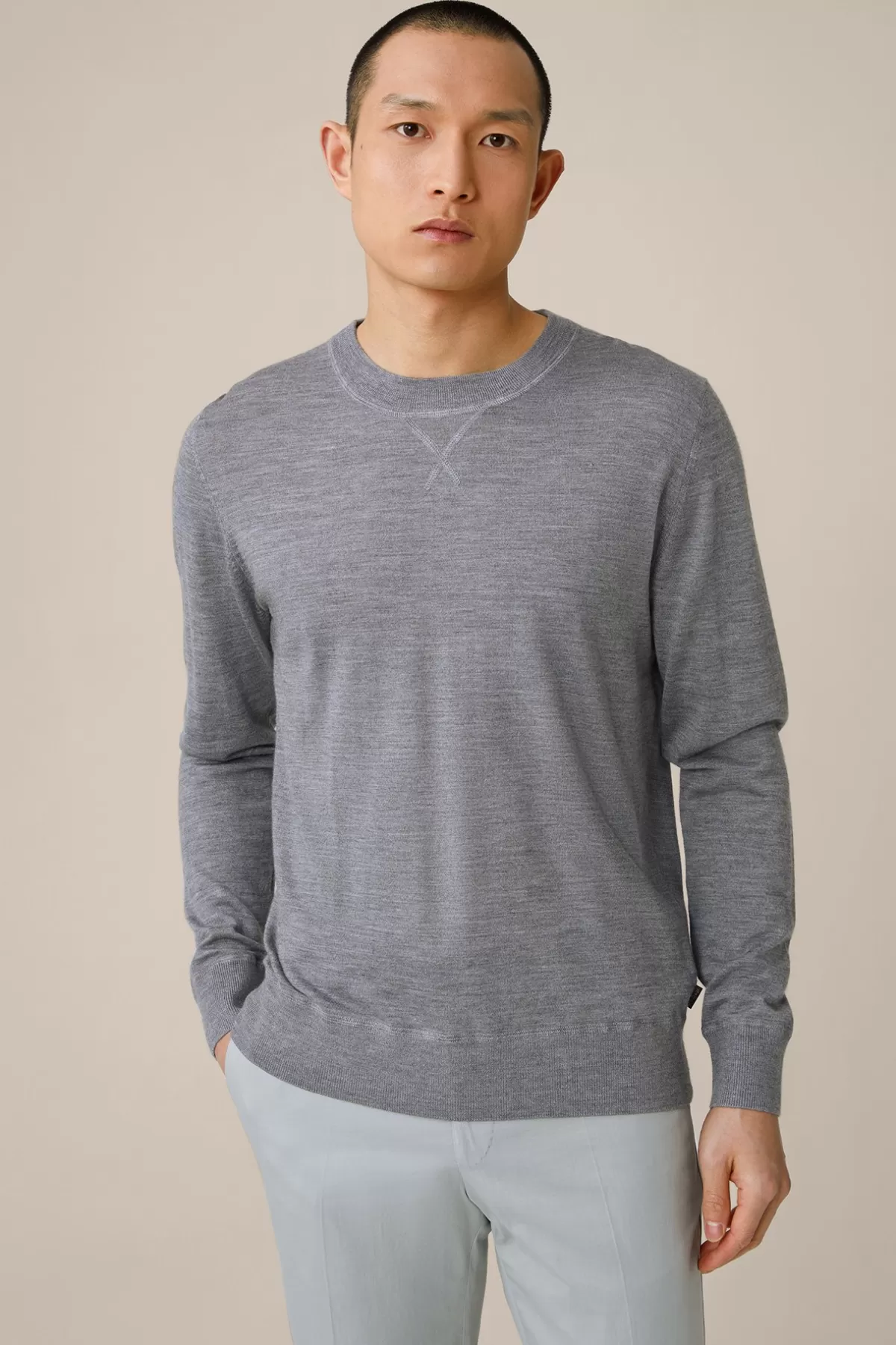 Best Strick-Pullover Nando Mit Seide Und Cashmere In Herren Strick