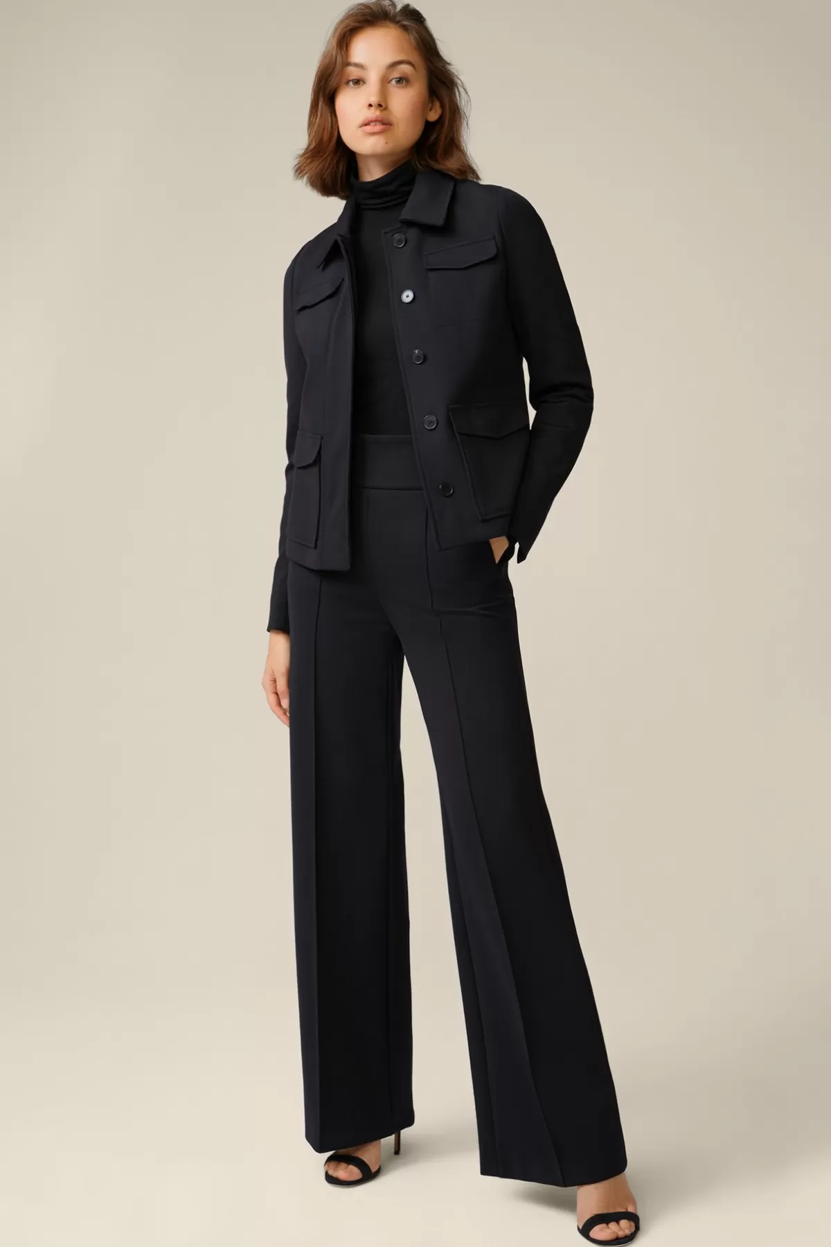 Discount Techno-Jersey-Palazzo-Hose In Damen Hosen & Jeans