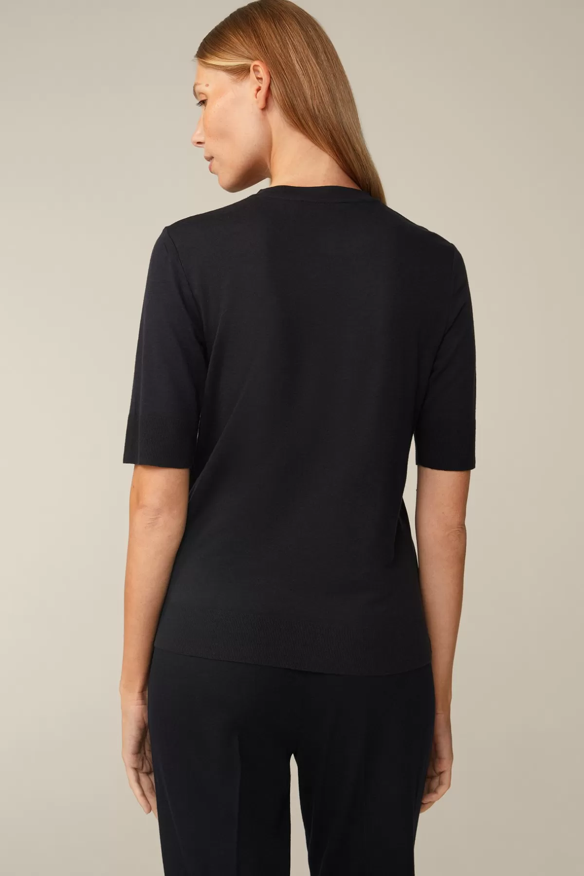 Fashion Tencel-Wollmix-Kurzarm-Shirt In Damen T-Shirts & Sweats