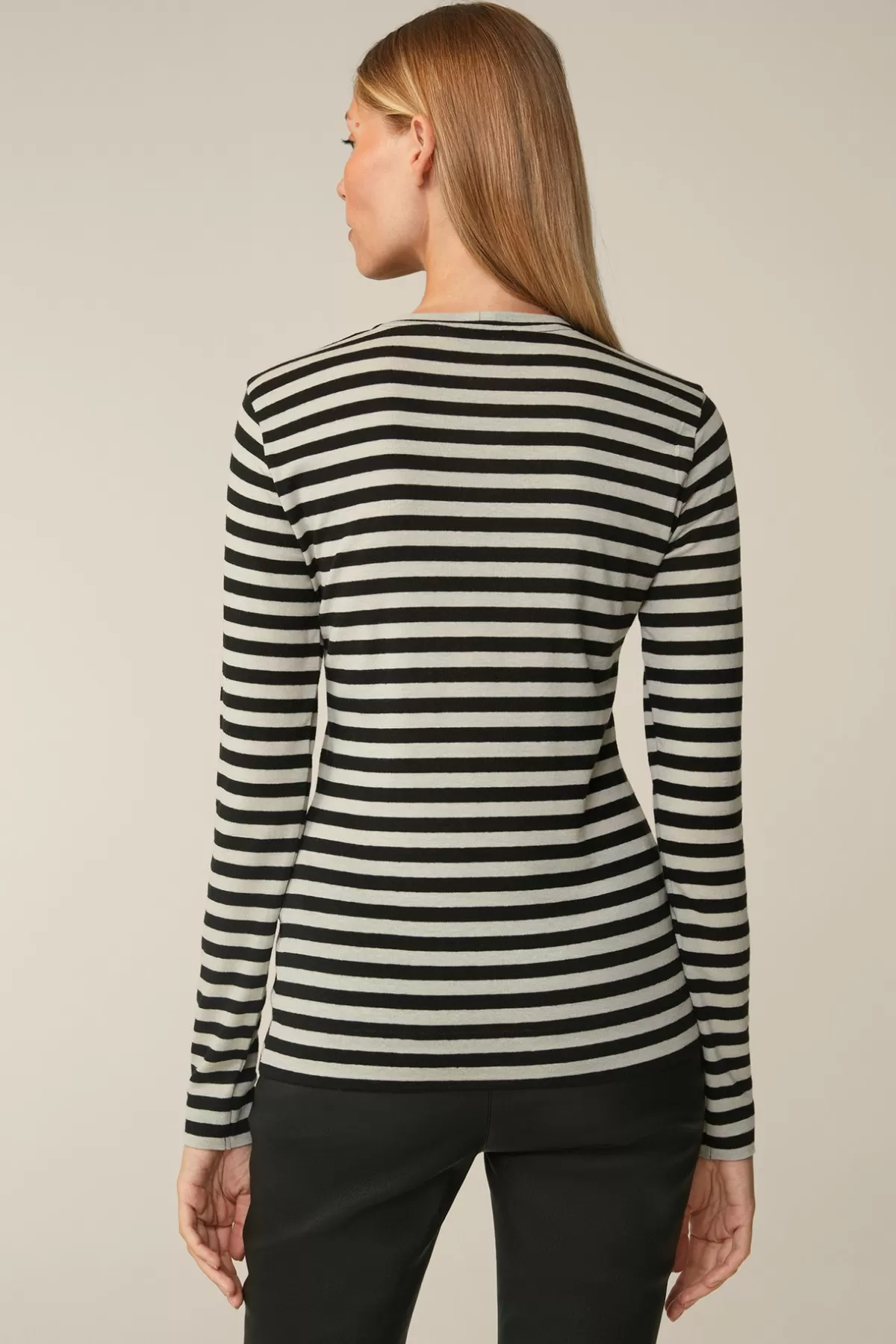 Fashion Tencel-Wollstretch-Rundhals-Shirt In Damen T-Shirts & Sweats