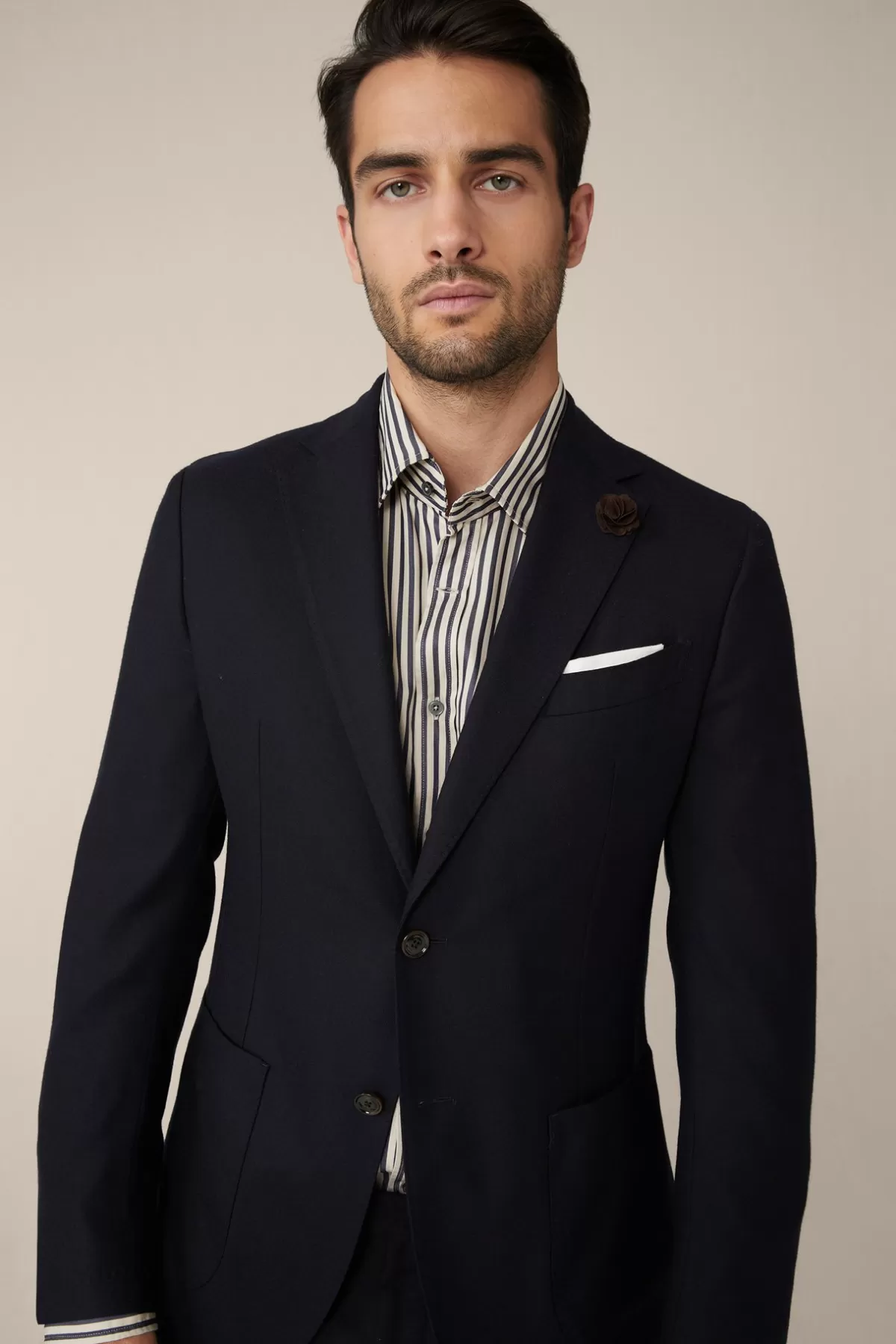 Shop Travel Jersey-Flanell Baukasten-Sakko In Herren Sakkos