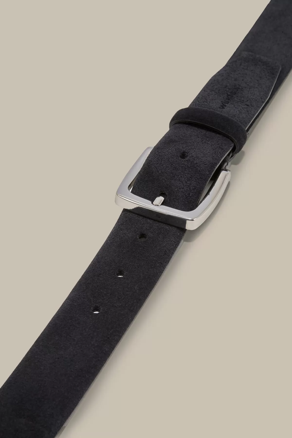 Clearance Veloursleder-Gürtel In Marine Herren Gürtel