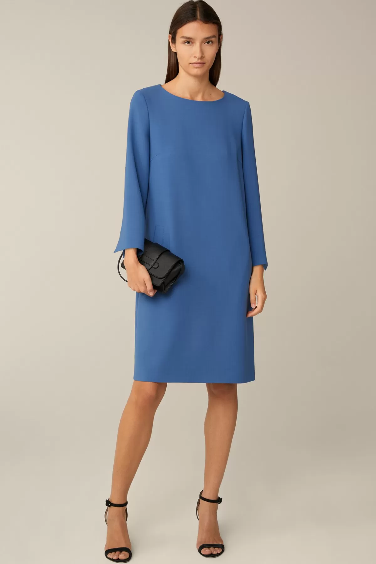 Clearance Wollcrepe-Kleid In Damen Kleider & Overalls