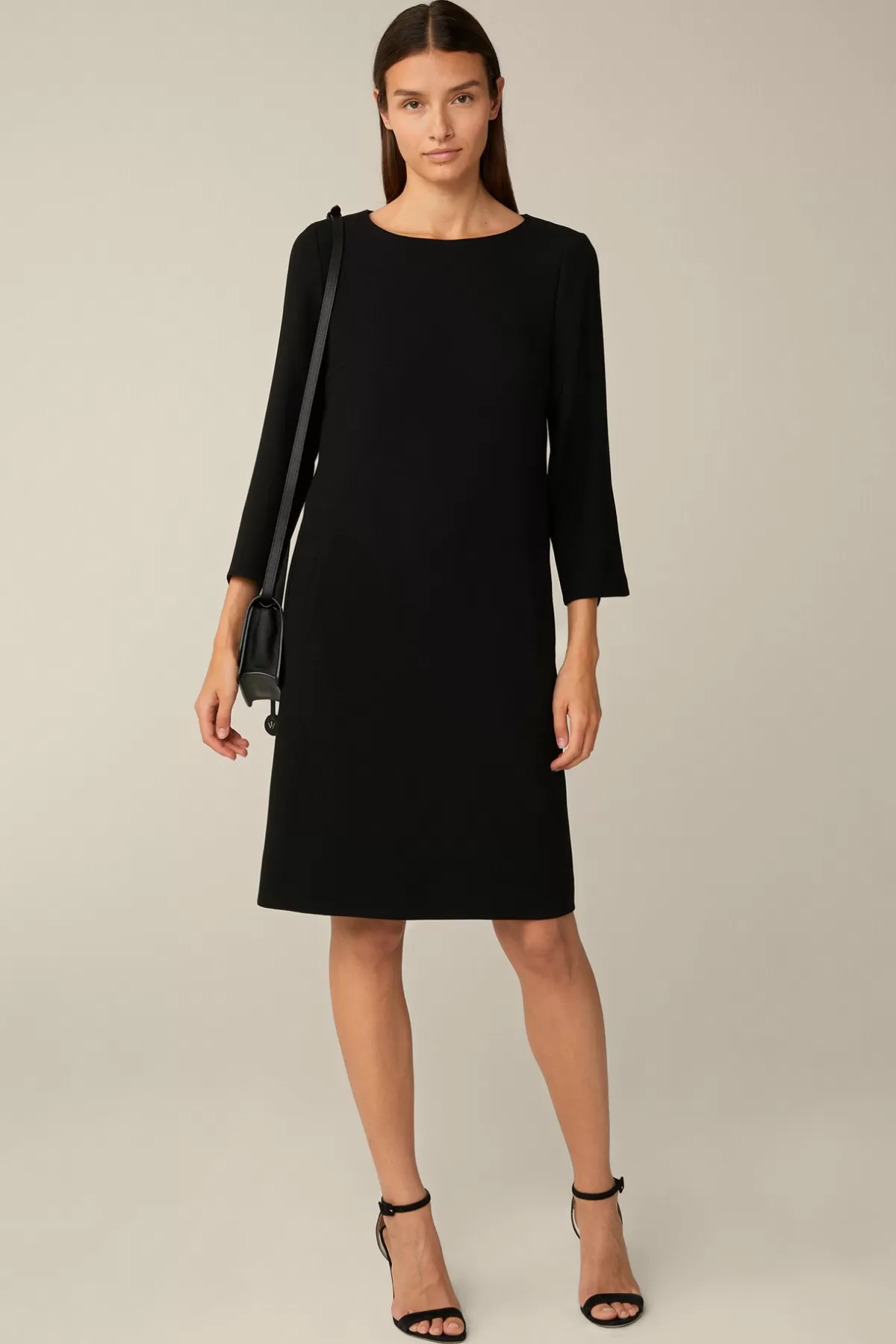 Cheap Wollcrepe-Kleid In Damen Kleider & Overalls