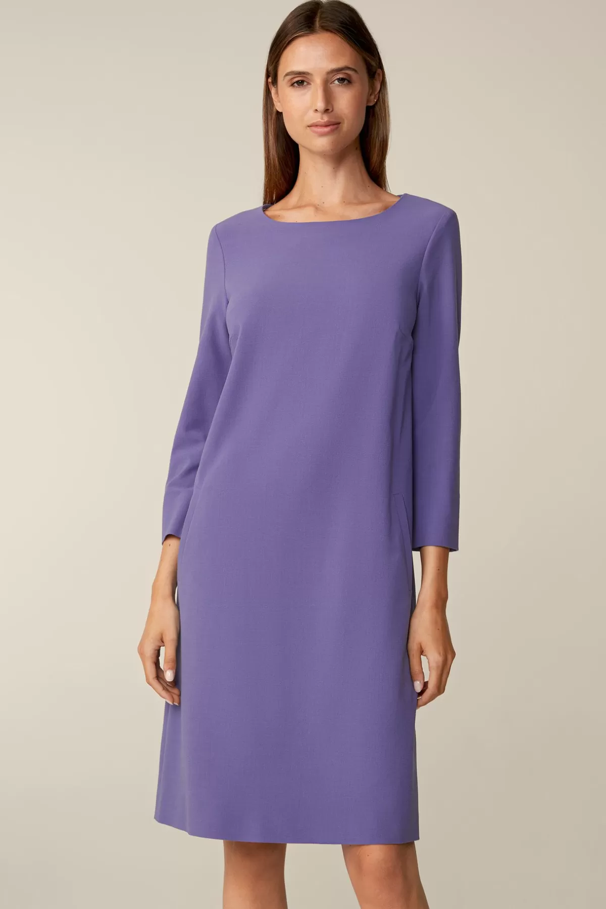 Clearance Wollcrepe-Kleid In Damen Kleider & Overalls
