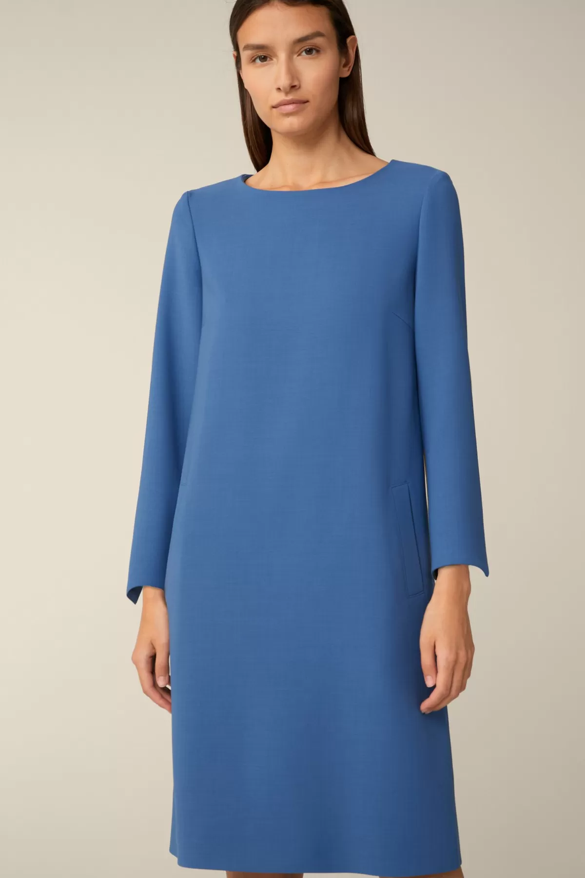 Clearance Wollcrepe-Kleid In Damen Kleider & Overalls
