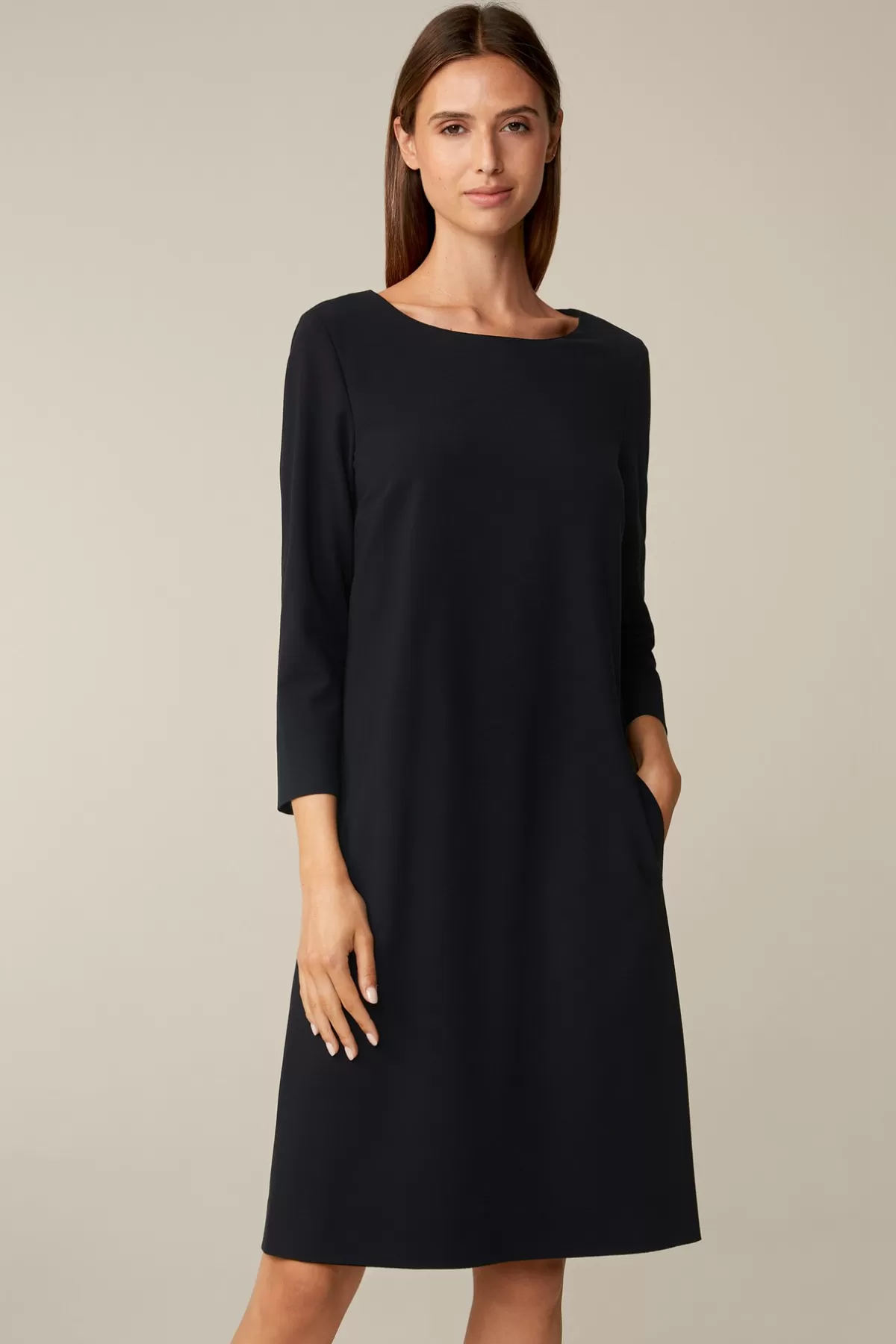 Cheap Wollcrepe-Kleid In Damen Kleider & Overalls
