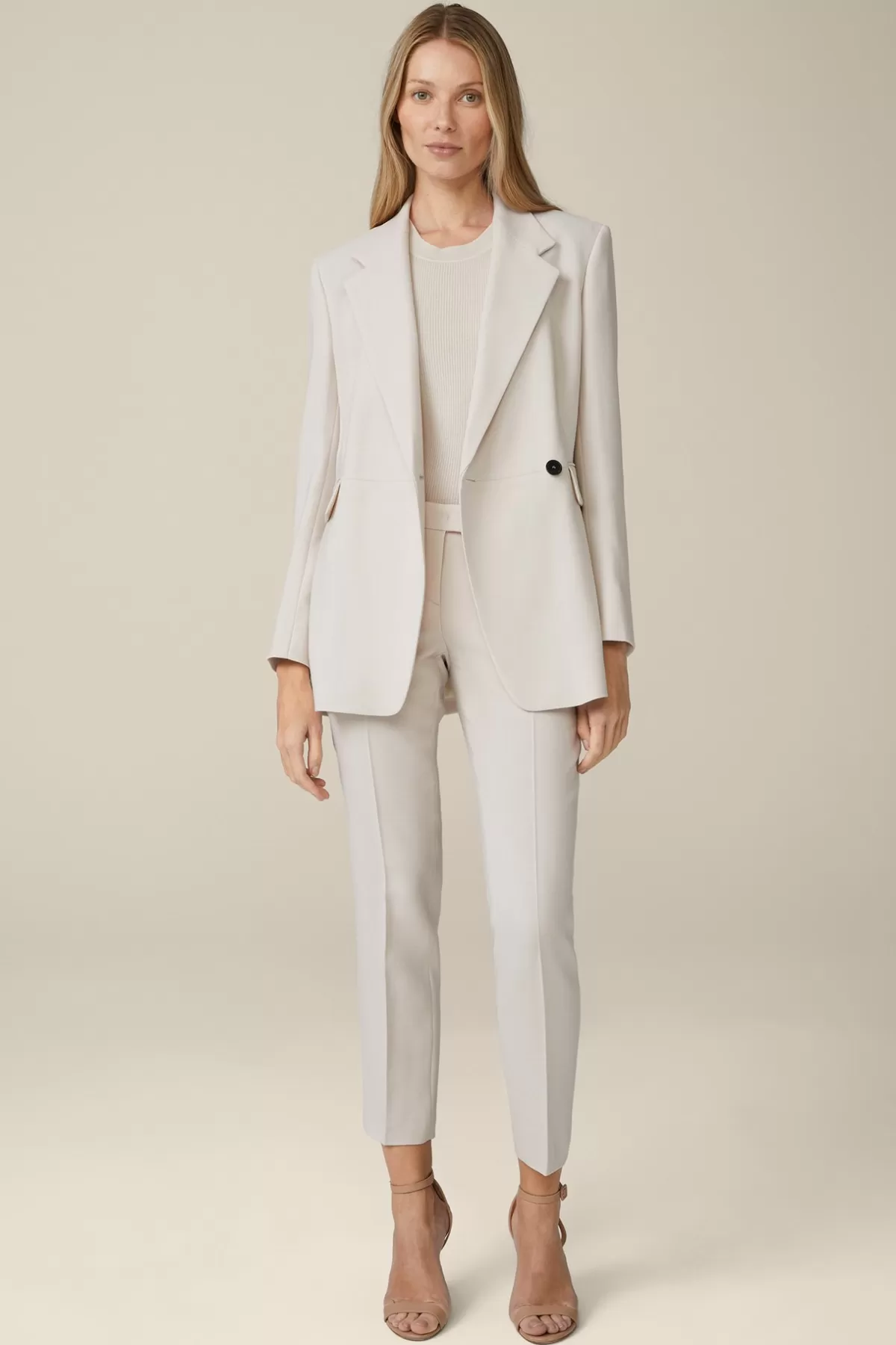 Fashion Wollcrepe-Longblazer In Damen Blazer