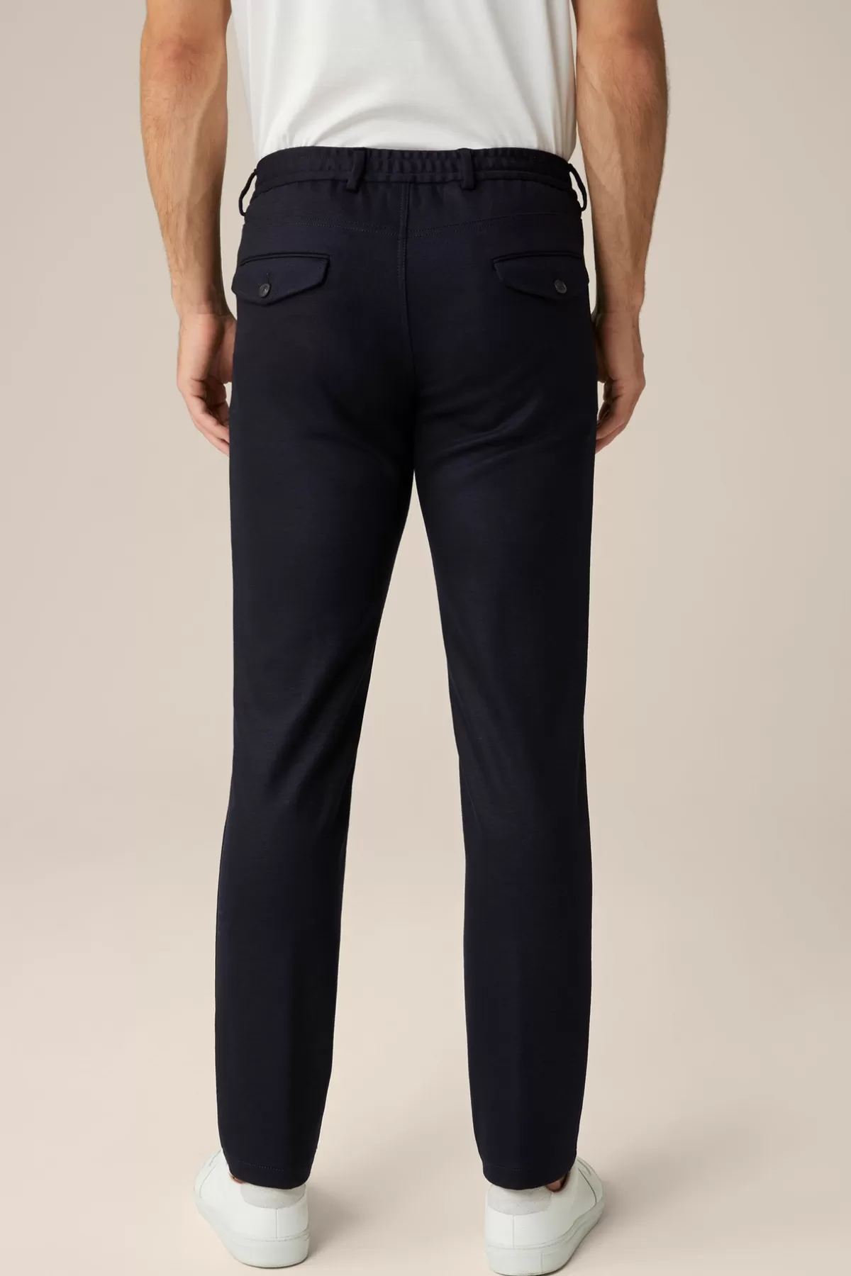 Store Wolljersey-Baukasten-Hose Floro Mit Bundfalte In Herren Hosen & Jeans
