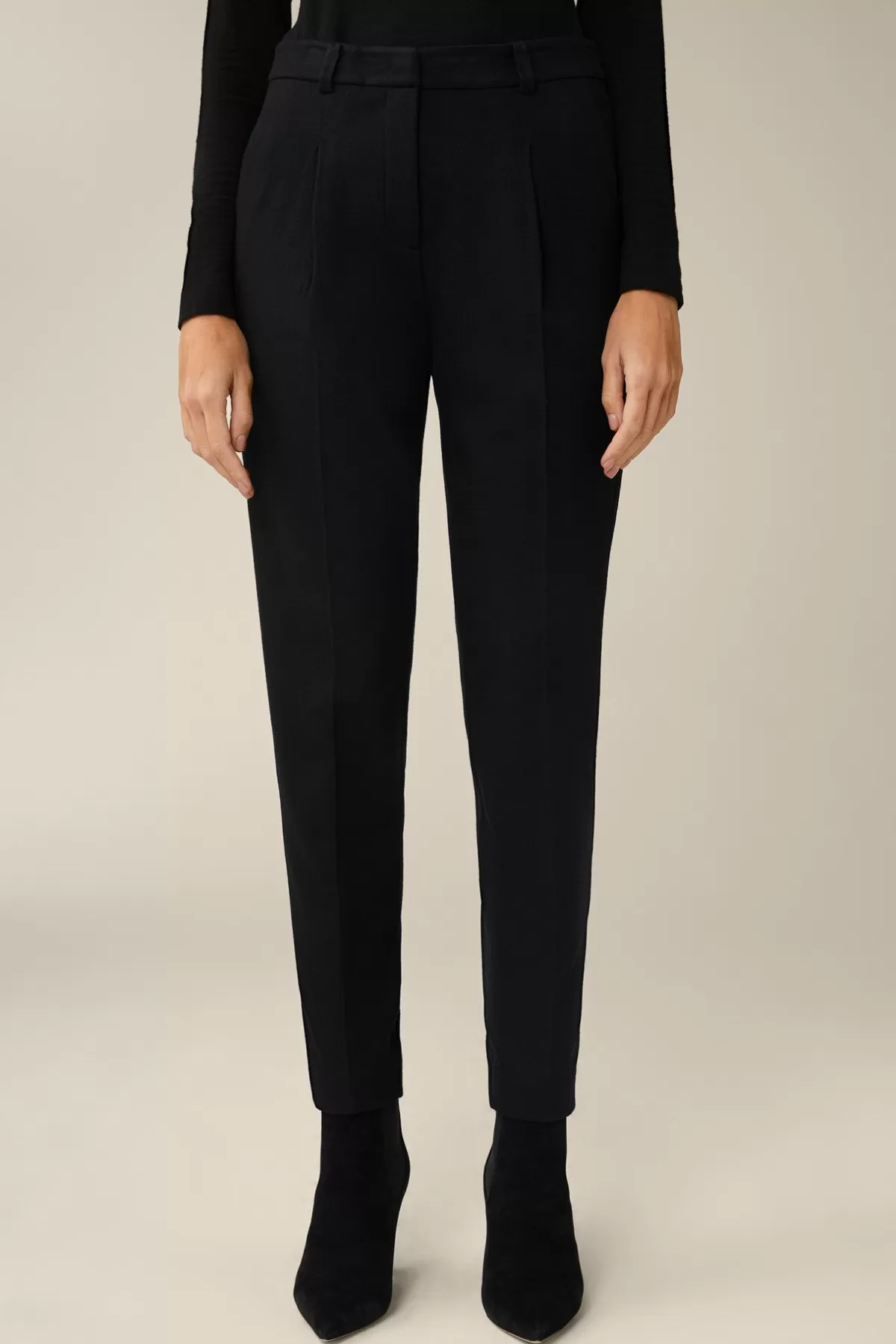 Store Wolljersey-Bundfalten-Hose In Damen Hosen & Jeans