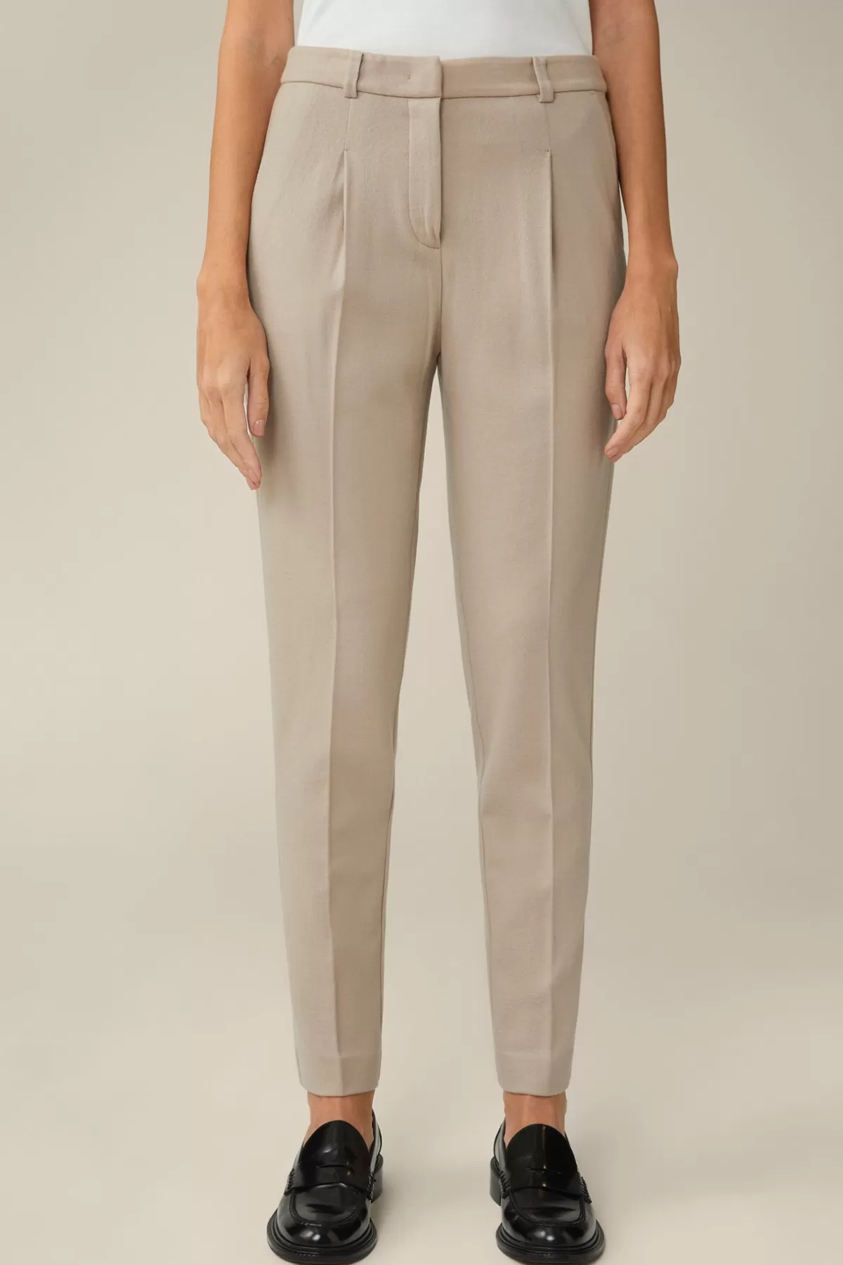 Store Wolljersey-Bundfalten-Hose In Damen Hosen & Jeans