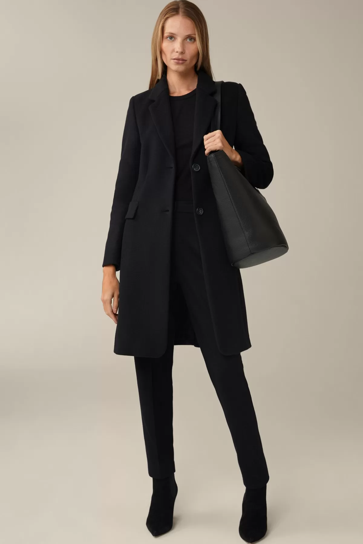 Store Wolljersey-Bundfalten-Hose In Damen Hosen & Jeans