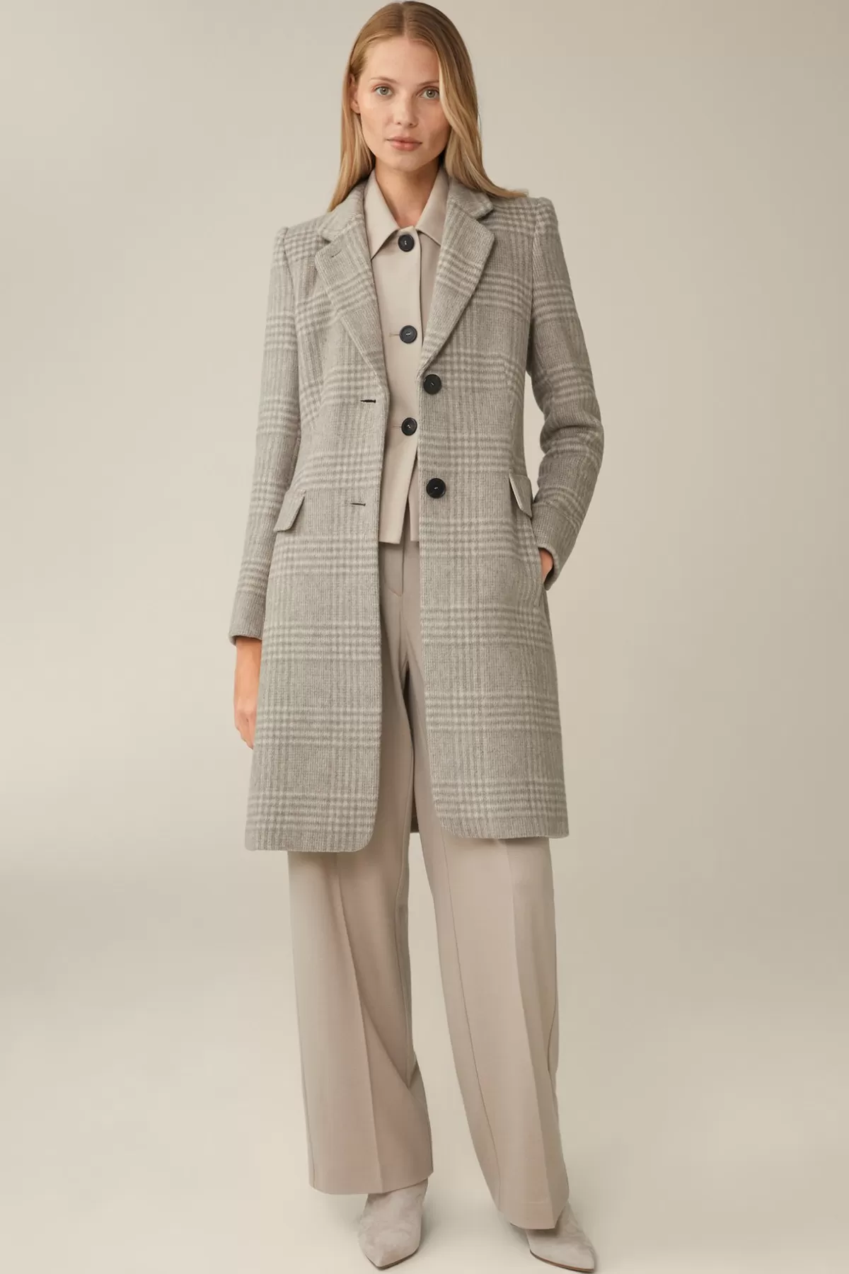 Cheap Wollmix-Blazer-Mantel In Damen Jacken & Mäntel