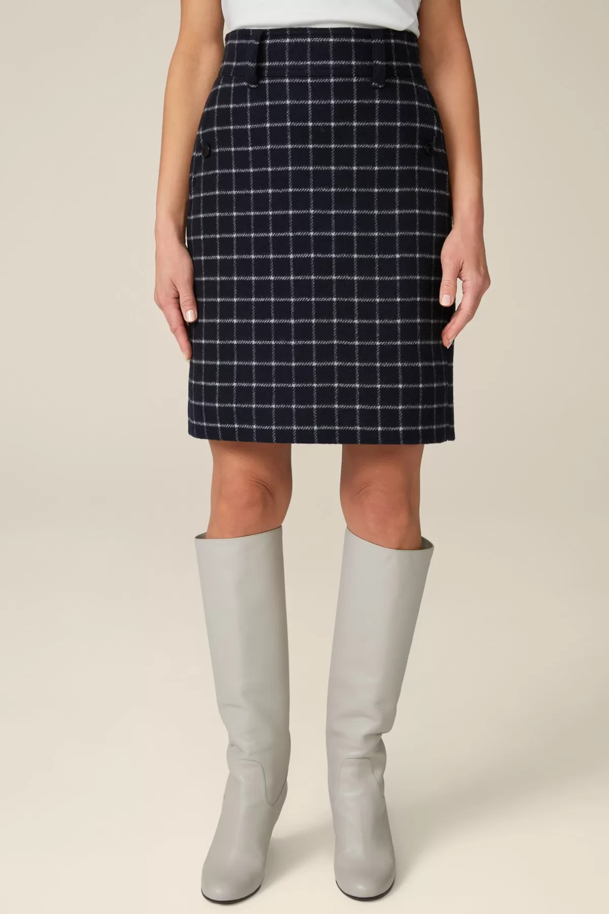 Store Wollmix-Stiefel-Rock In Damen Röcke