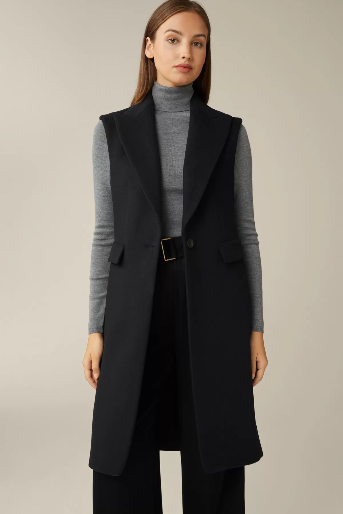 New Wollmix-Weste In Damen Blazer