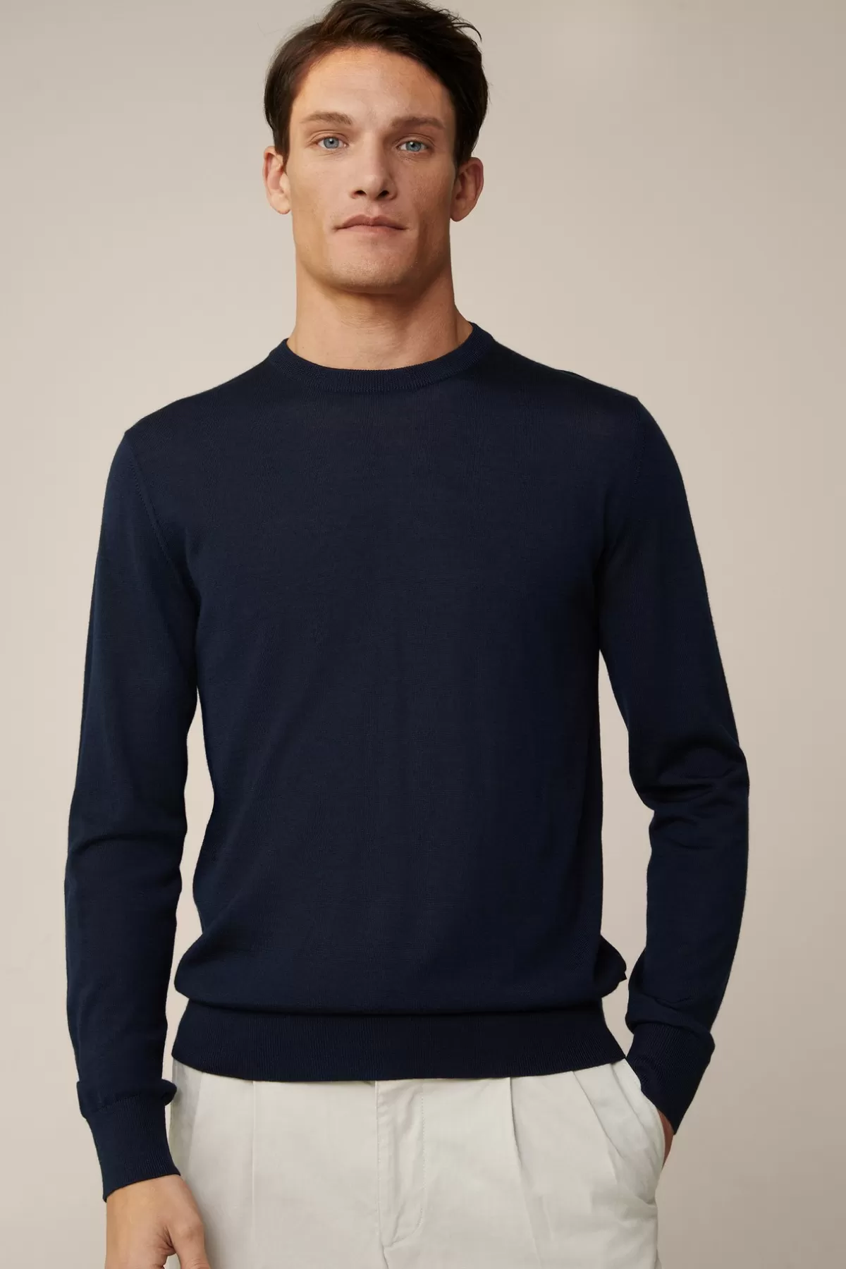 Shop Woll-Pullover Moreno Mit Seide Und Cashmere In Herren Strick
