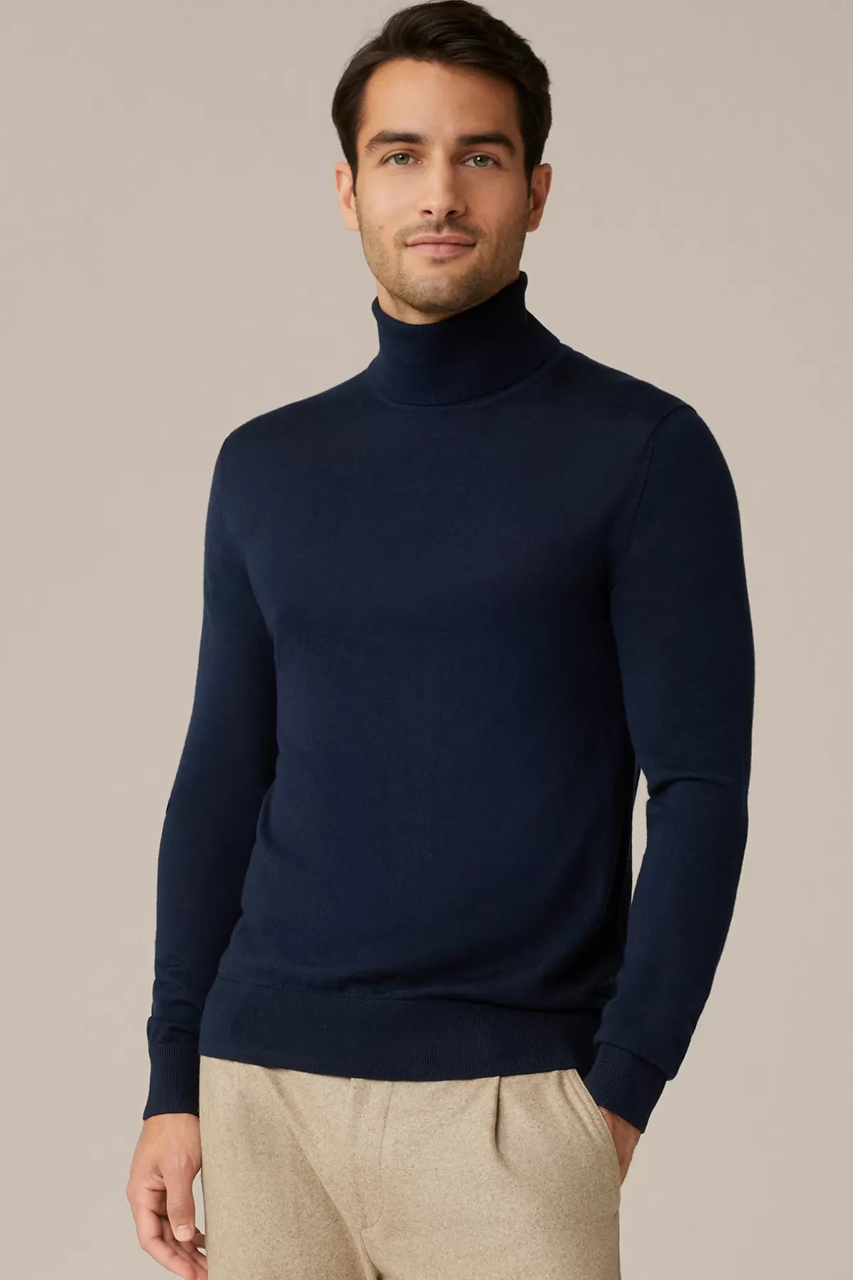 Flash Sale Woll-Rollkragen-Pullover Nando Mit Seide Und Cashmere In Herren Strick
