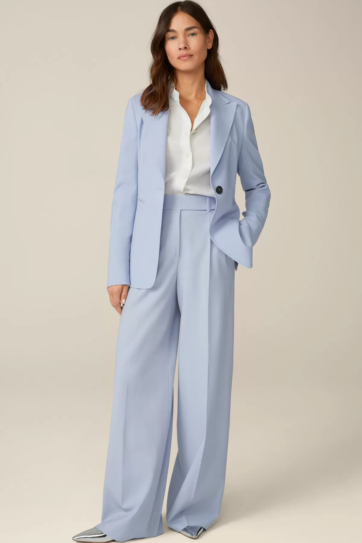Cheap Wollstretch-Blazer In Damen Blazer