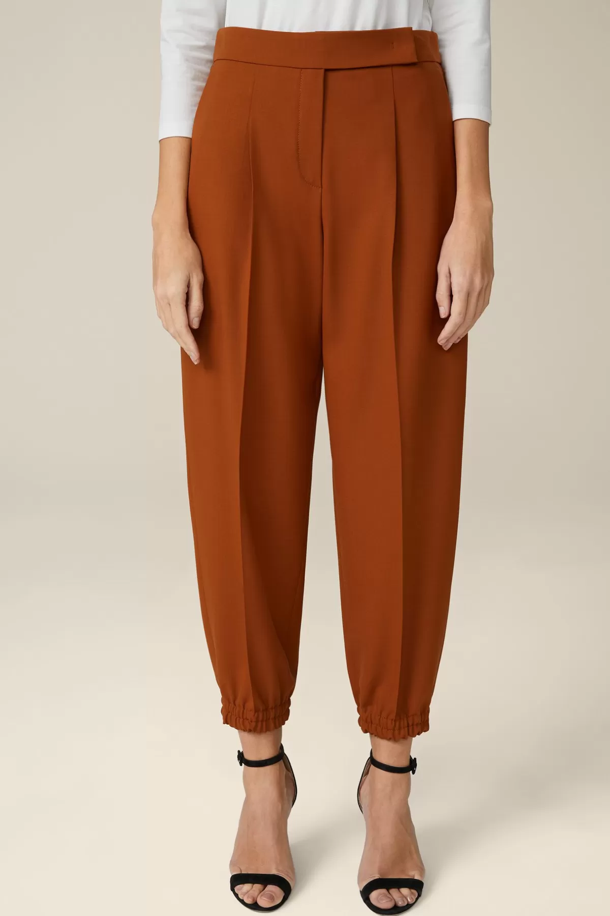 Sale Wollstretch-Hose Im Jogger-Stil In Damen Hosen & Jeans