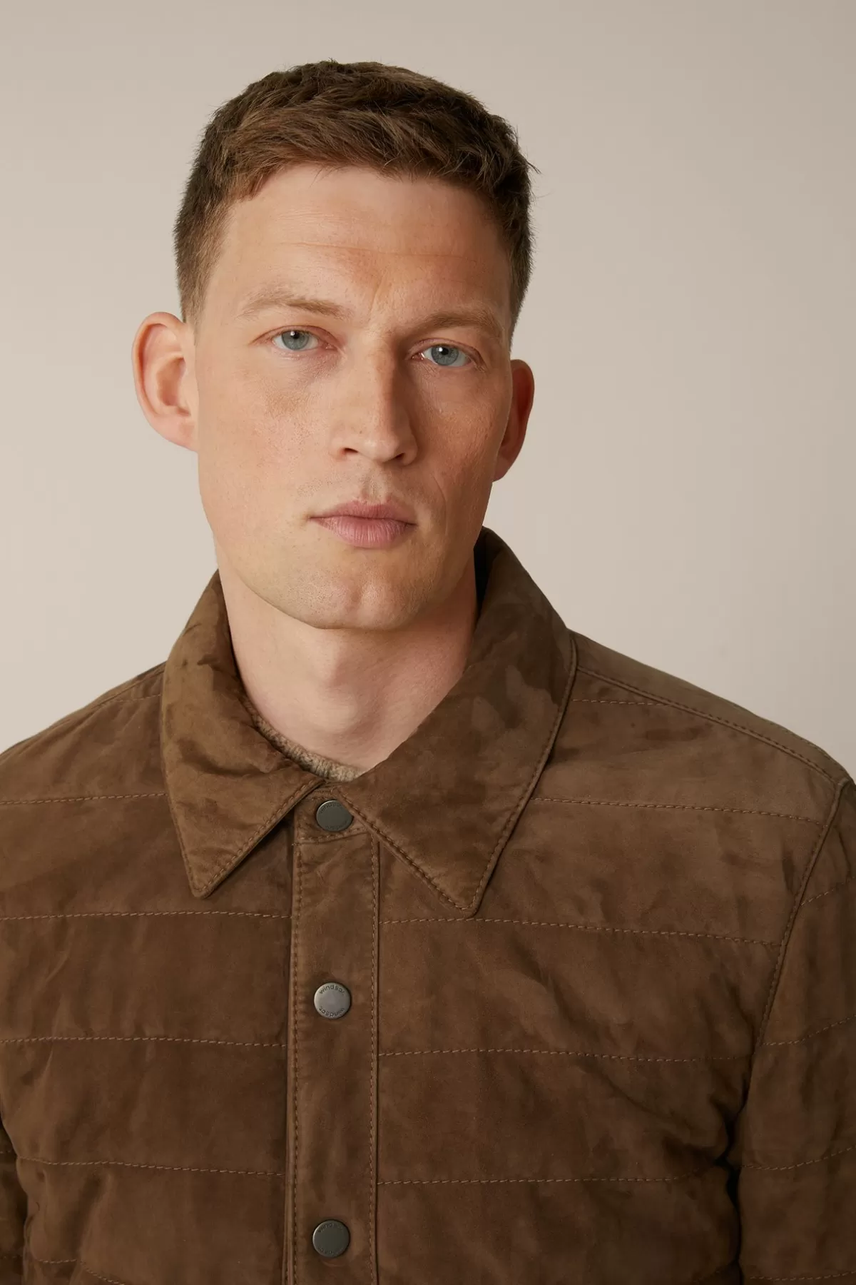Outlet Ziegenvelours-Lederjacke Parma Mit Umlegekragen In Herren Jacken & Mäntel